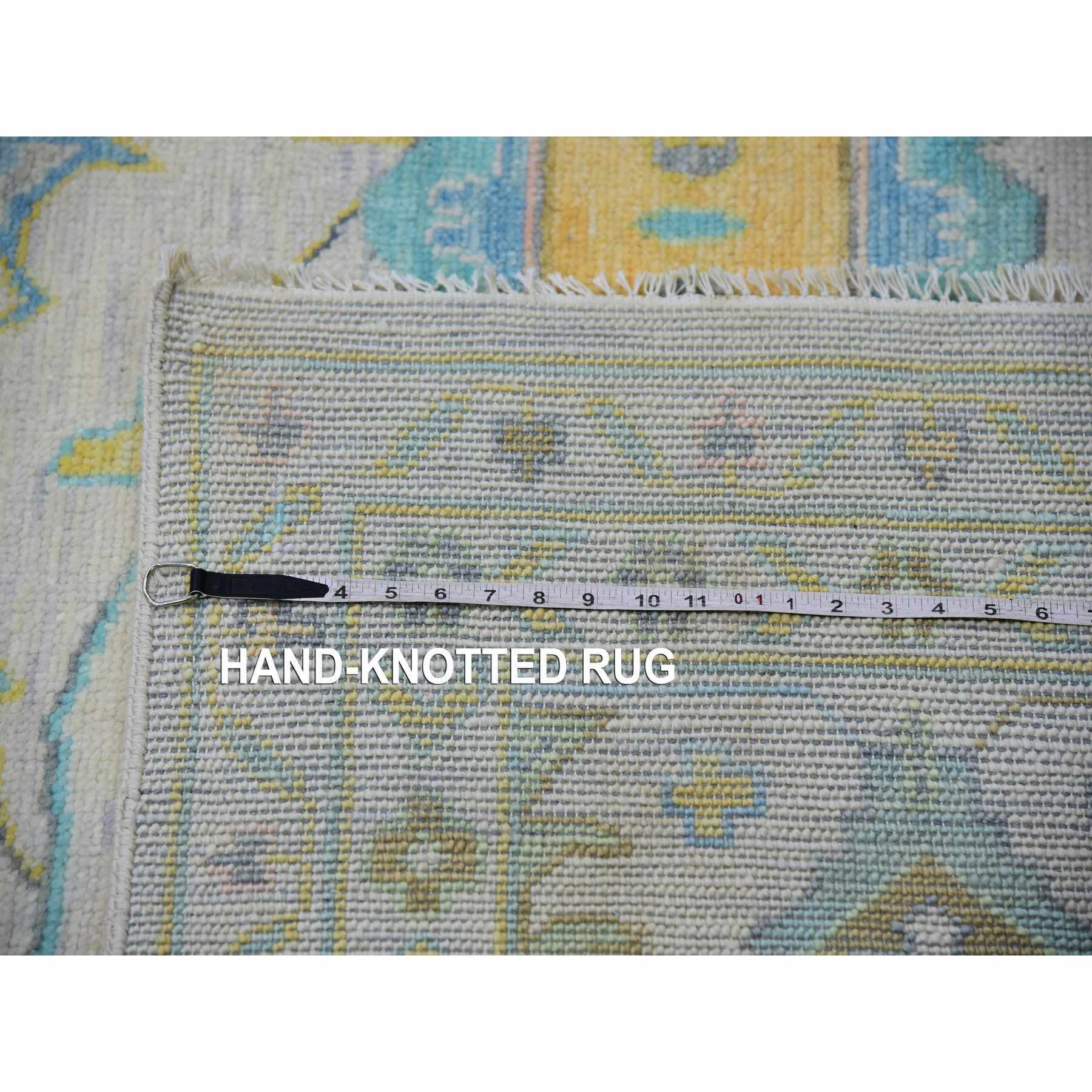 Oushak-And-Peshawar-Hand-Knotted-Rug-399535