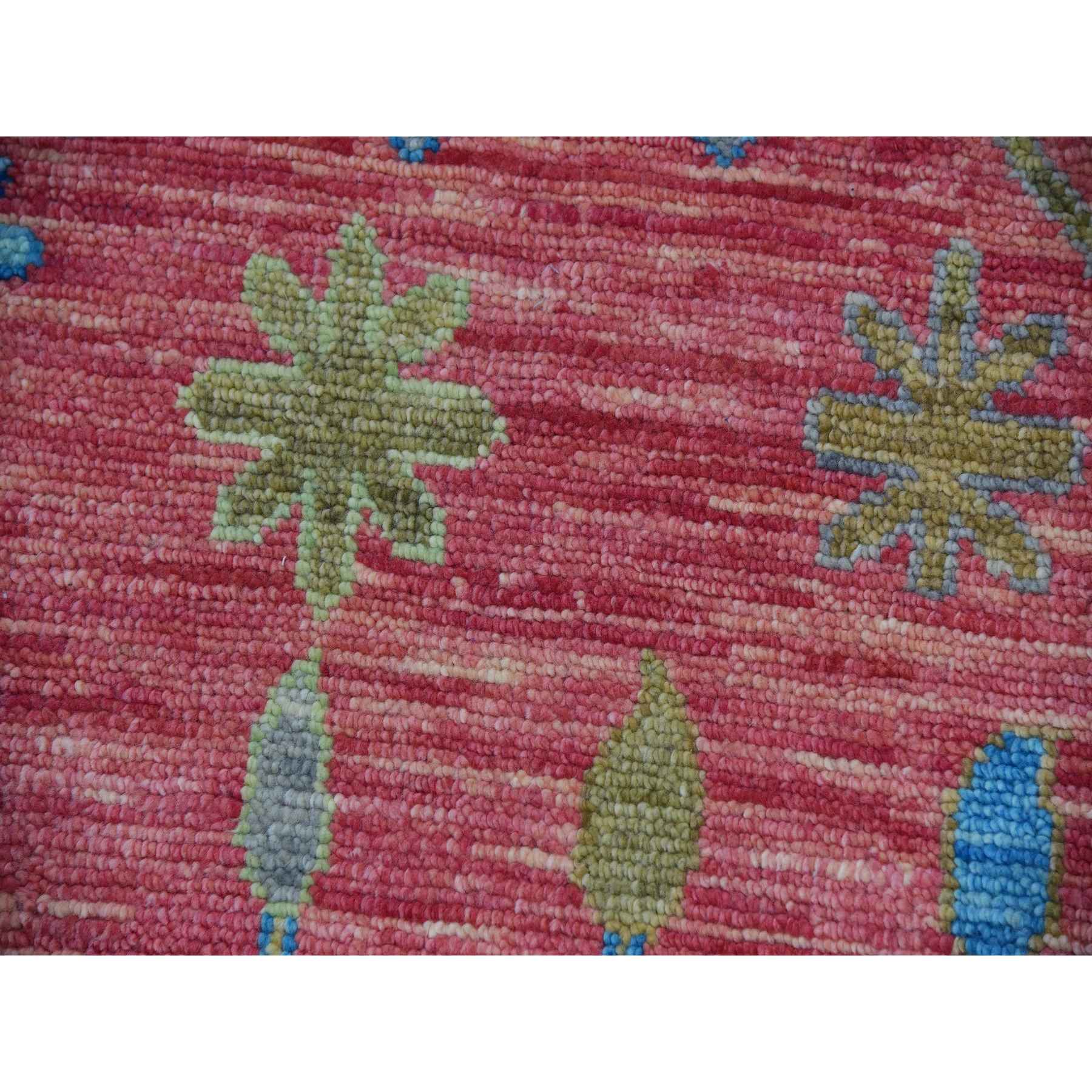 Oushak-And-Peshawar-Hand-Knotted-Rug-399695