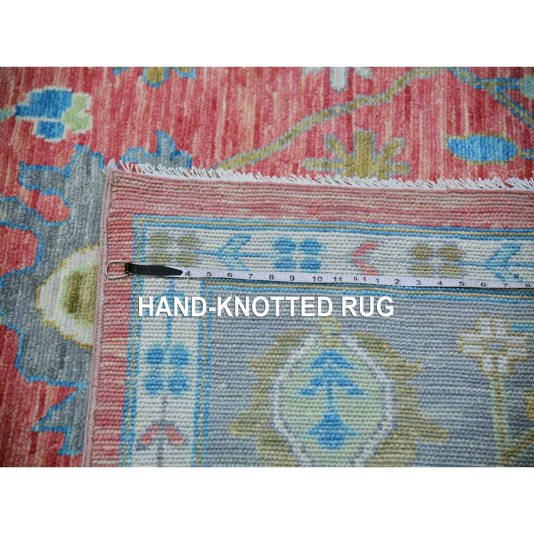 Oushak-And-Peshawar-Hand-Knotted-Rug-399695