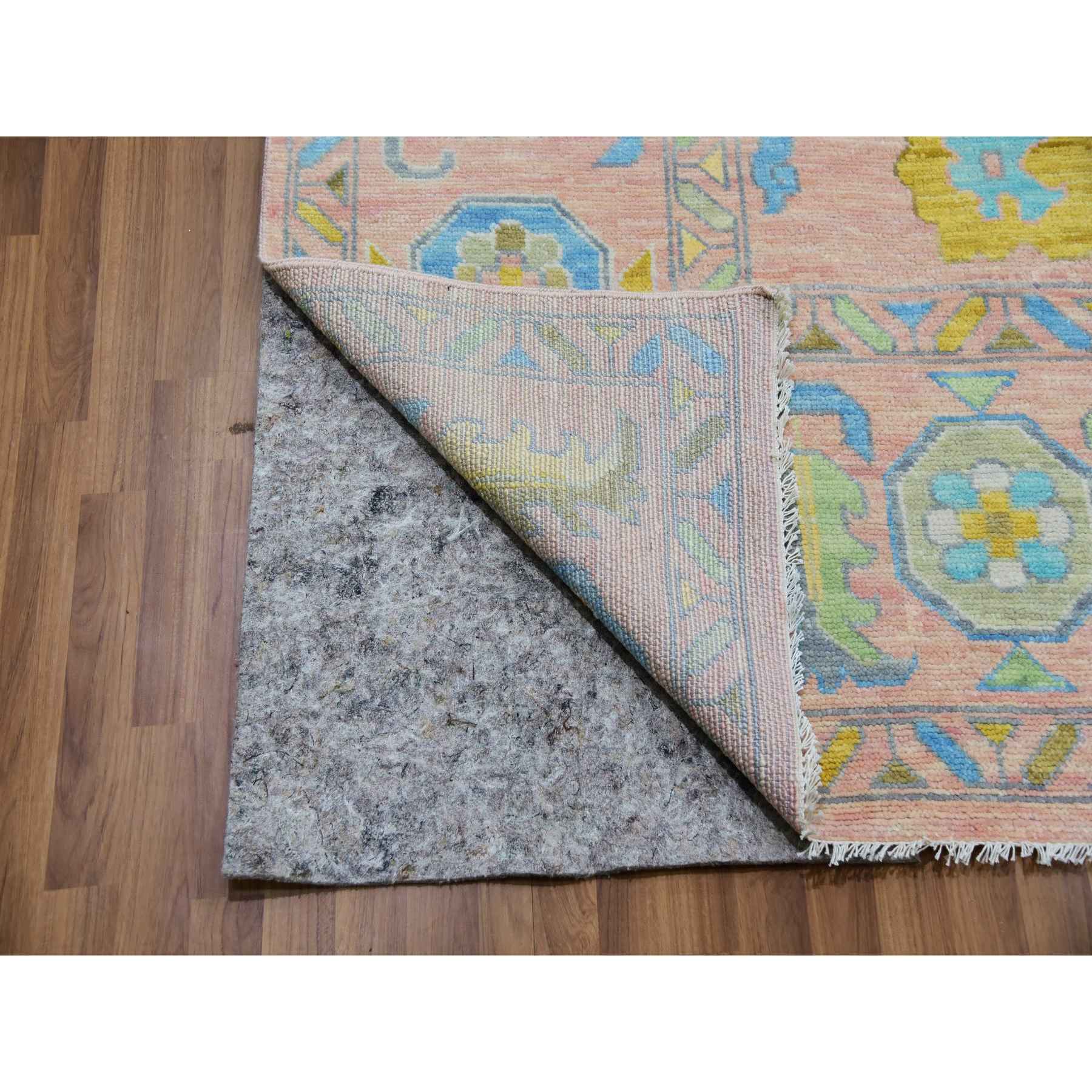 Oushak-And-Peshawar-Hand-Knotted-Rug-399705