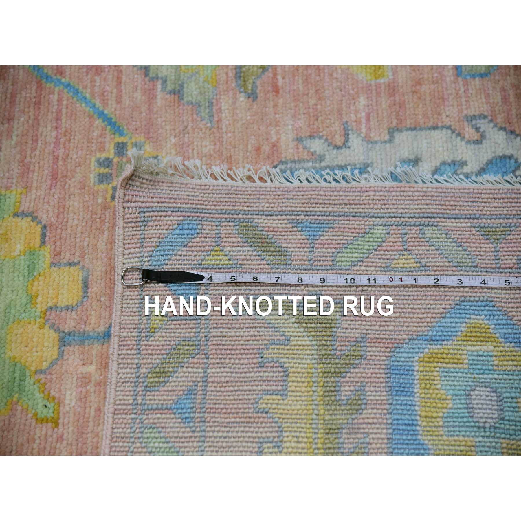 Oushak-And-Peshawar-Hand-Knotted-Rug-399705