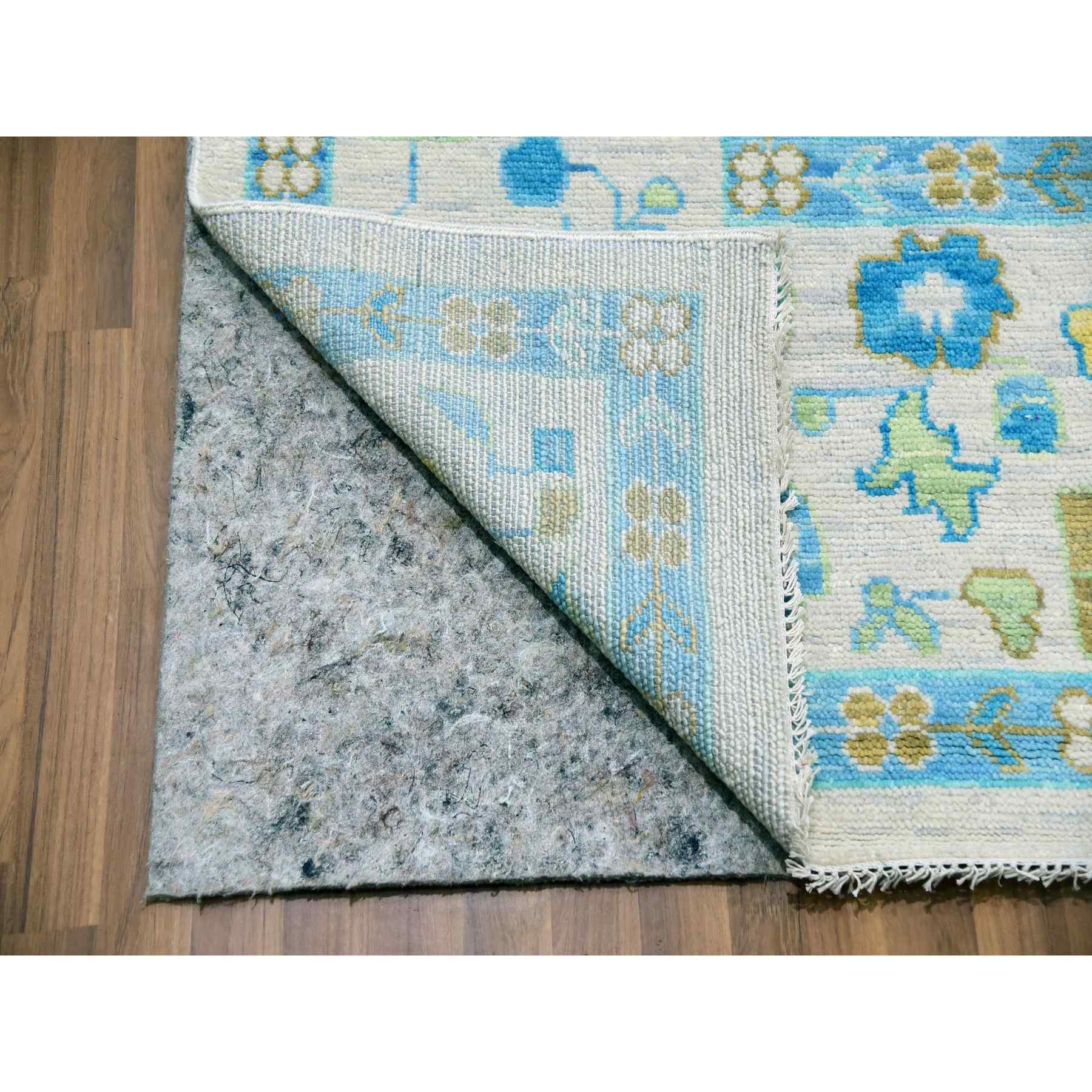 Oushak-And-Peshawar-Hand-Knotted-Rug-399735