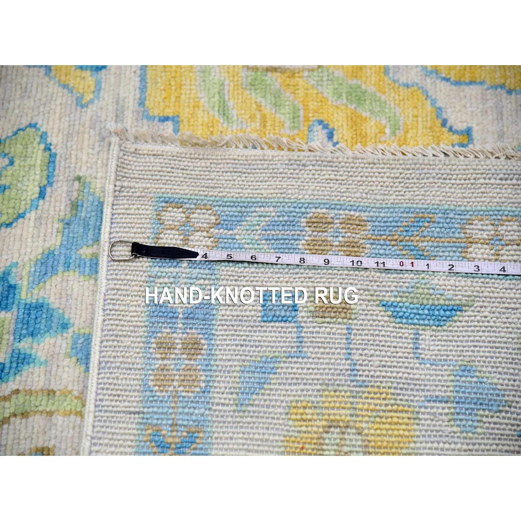 Oushak-And-Peshawar-Hand-Knotted-Rug-399735