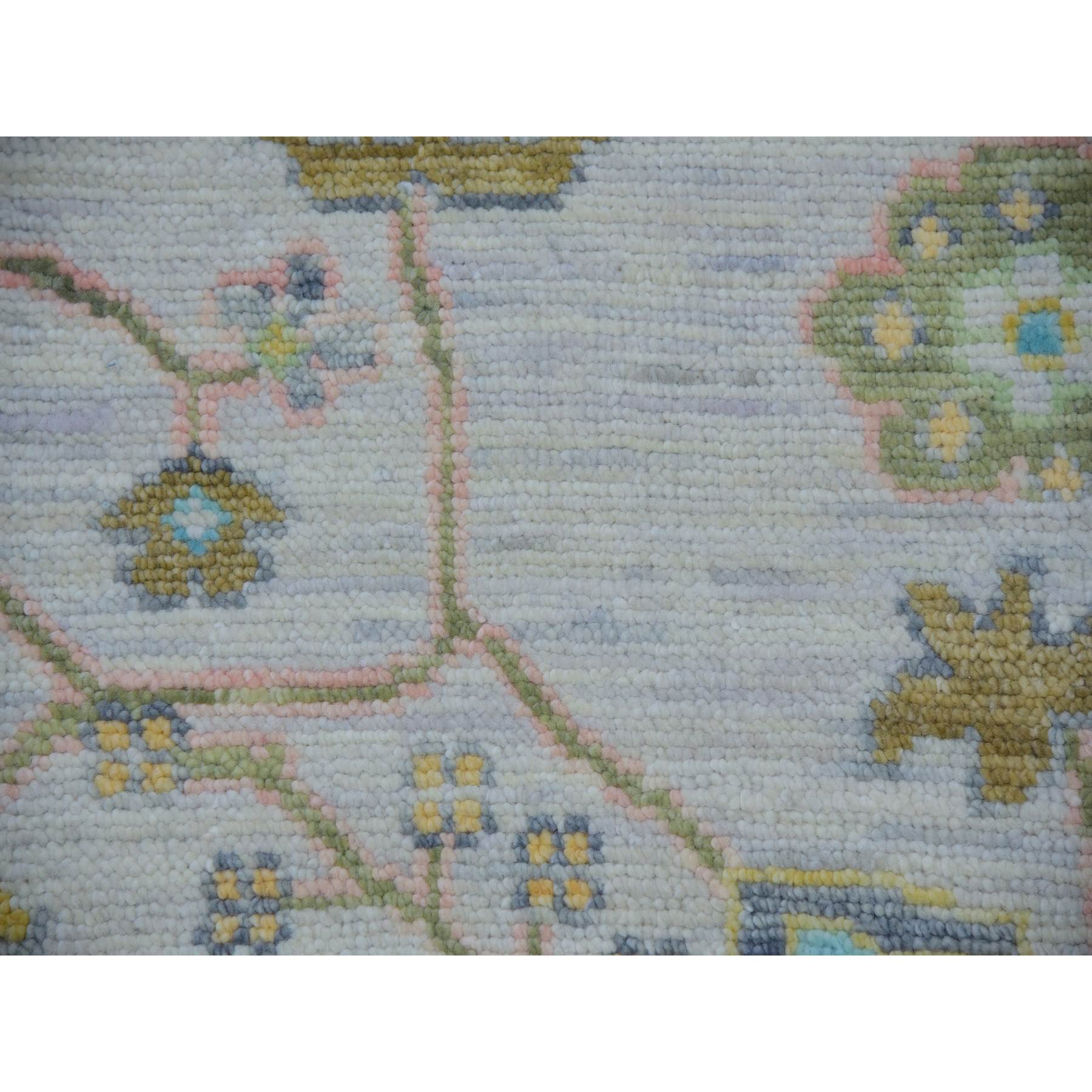Oushak-And-Peshawar-Hand-Knotted-Rug-399745