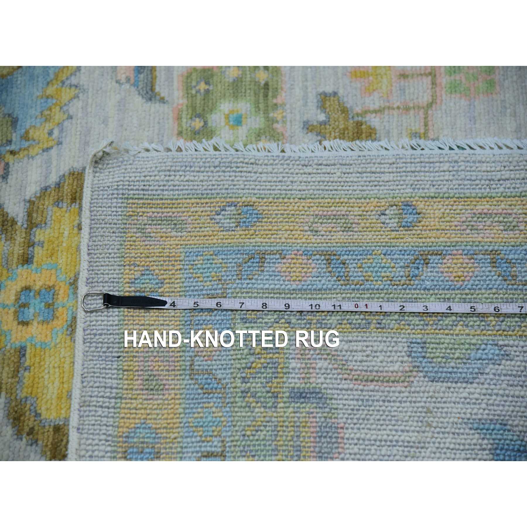 Oushak-And-Peshawar-Hand-Knotted-Rug-399745