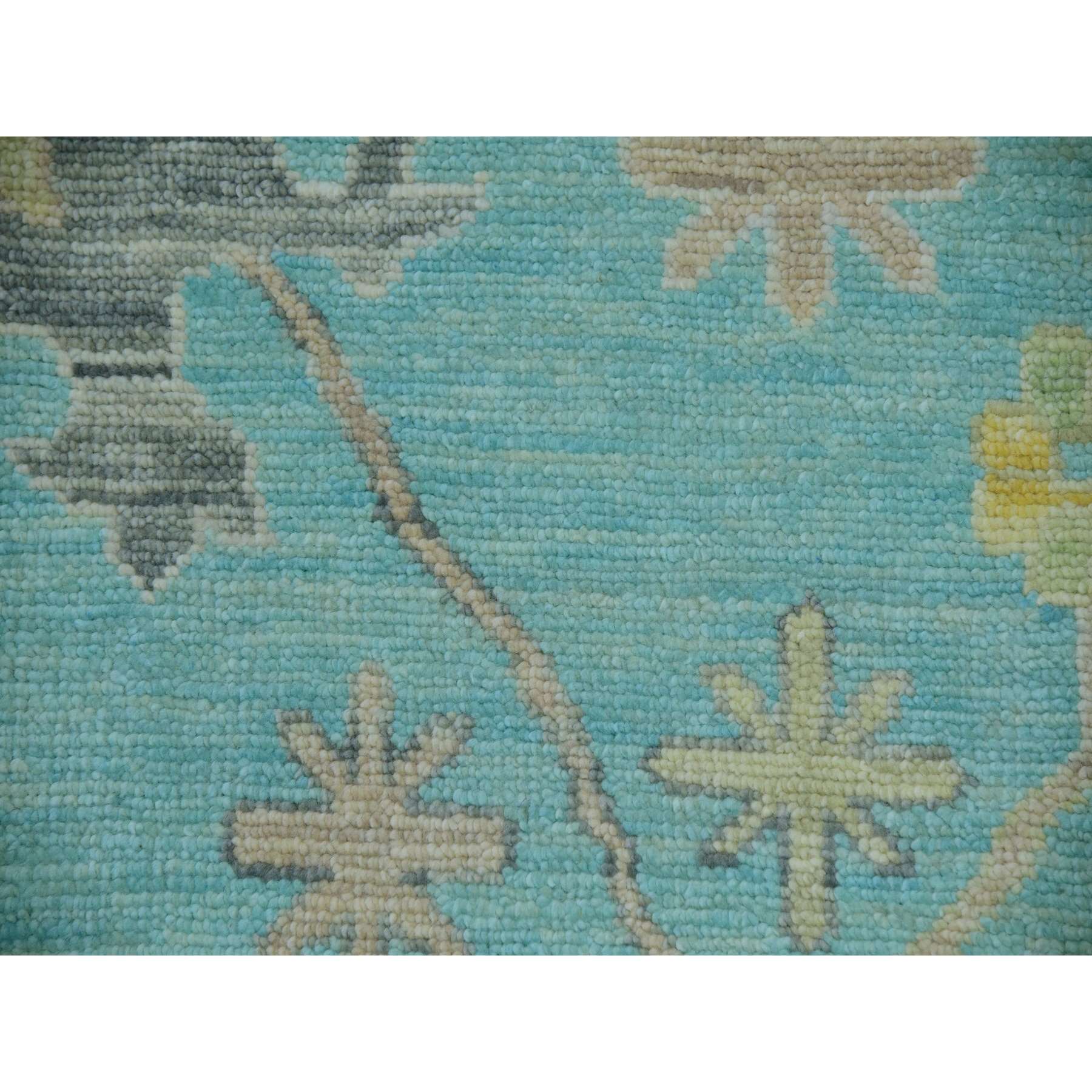 Oushak-And-Peshawar-Hand-Knotted-Rug-399765