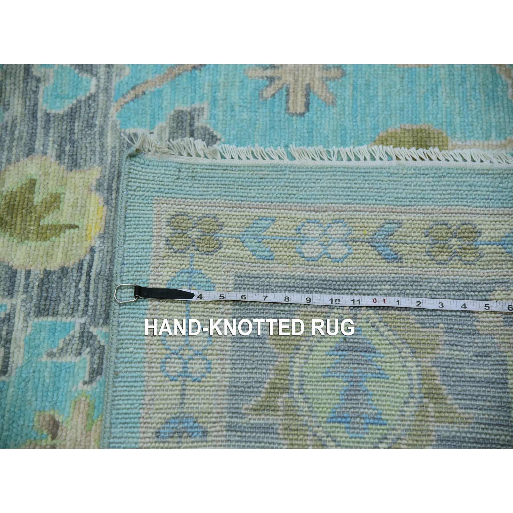 Oushak-And-Peshawar-Hand-Knotted-Rug-399765