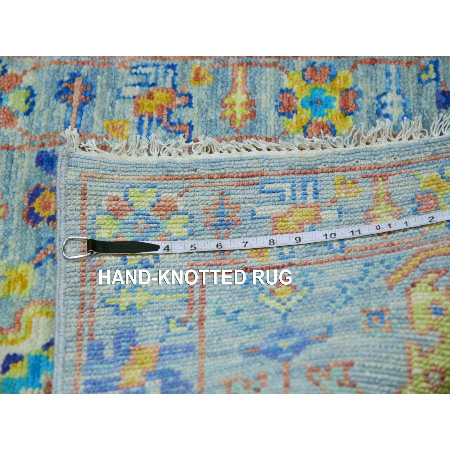 Oushak-And-Peshawar-Hand-Knotted-Rug-399845