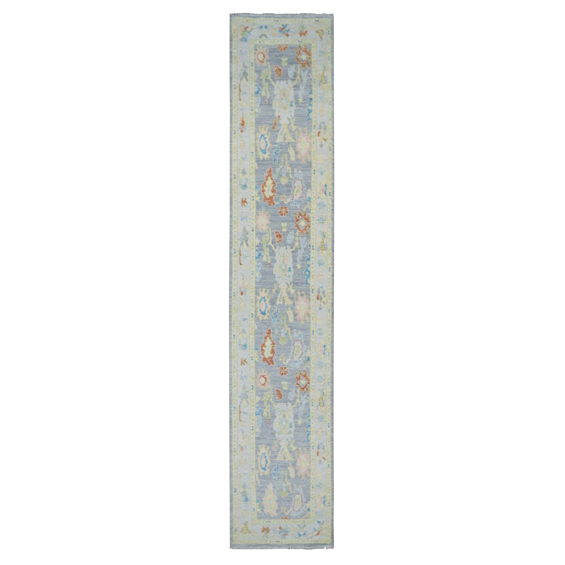 Oushak-And-Peshawar-Hand-Knotted-Rug-399850