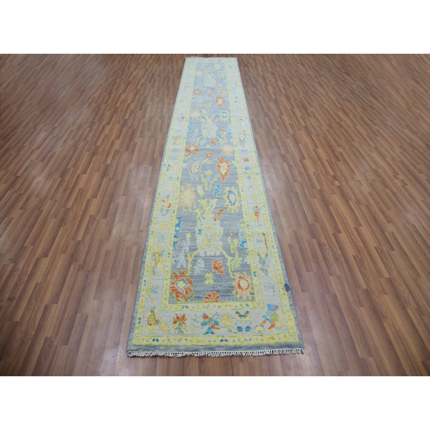 Oushak-And-Peshawar-Hand-Knotted-Rug-399850