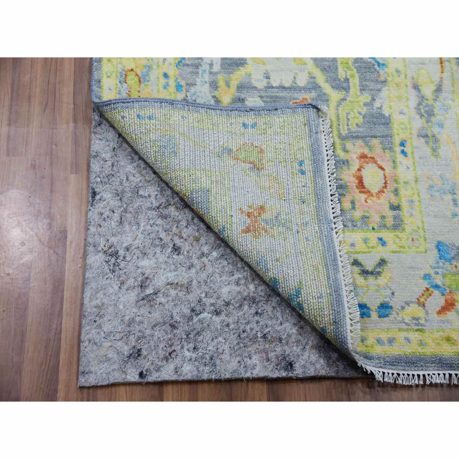 Oushak-And-Peshawar-Hand-Knotted-Rug-399850