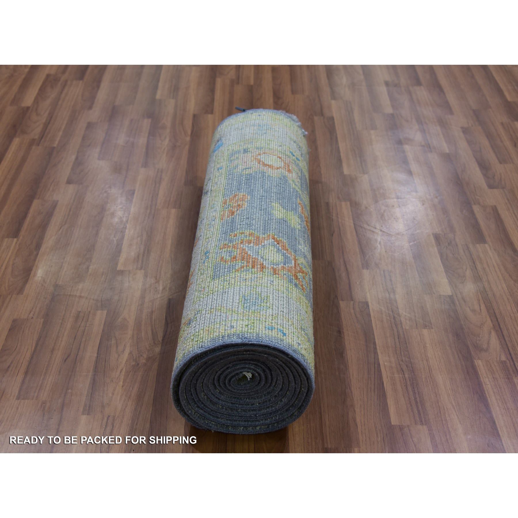 Oushak-And-Peshawar-Hand-Knotted-Rug-399850