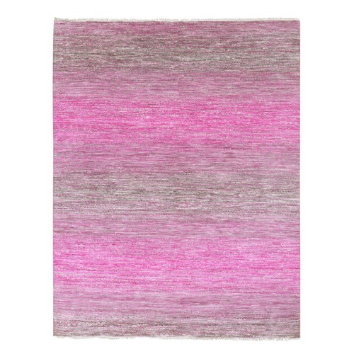 Taffy Pink, Dyed, Extra Soft Wool, Modern Chiaroscuro Collection, Thick and Plush Hand Knotted, Oriental 