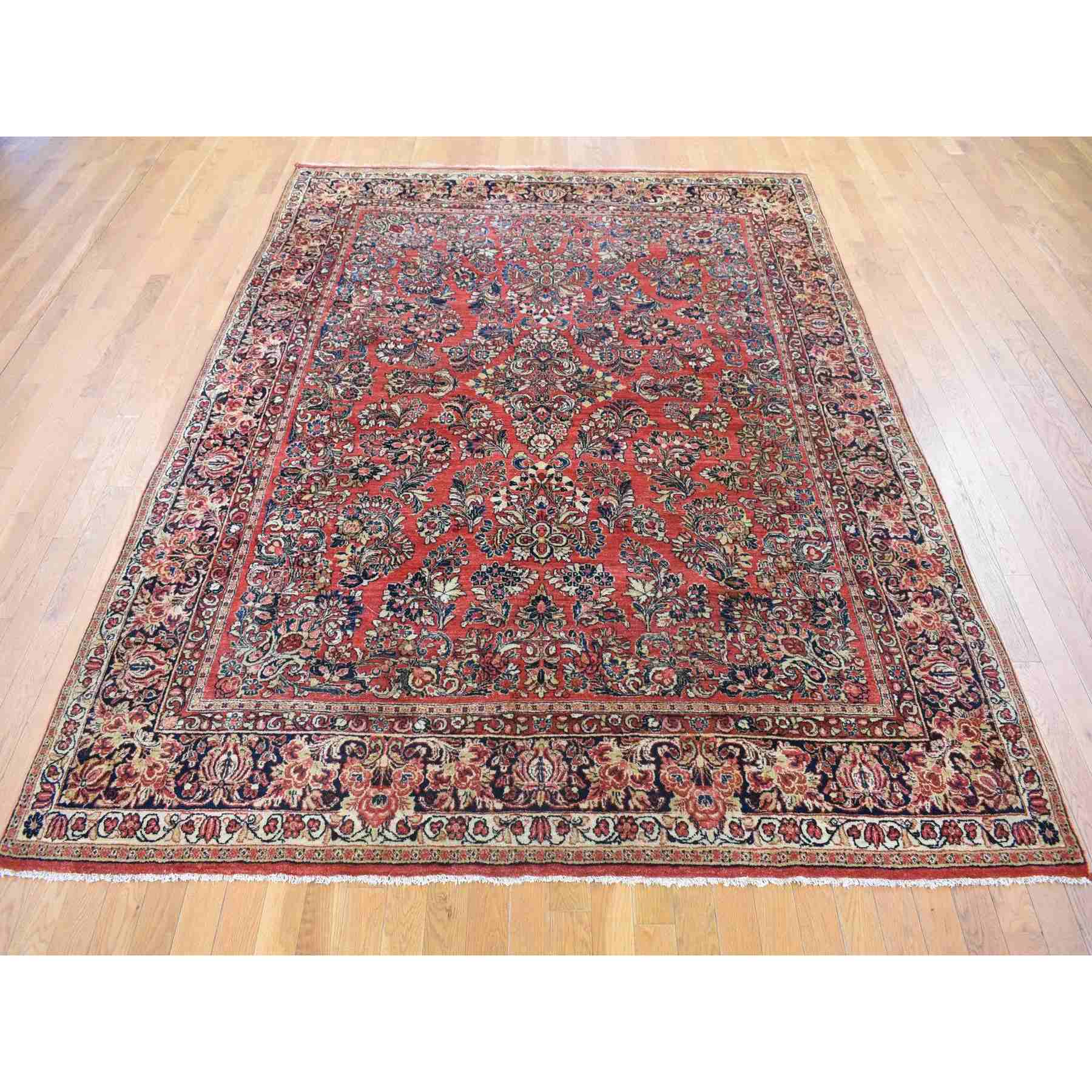 Antique-Hand-Knotted-Rug-400320