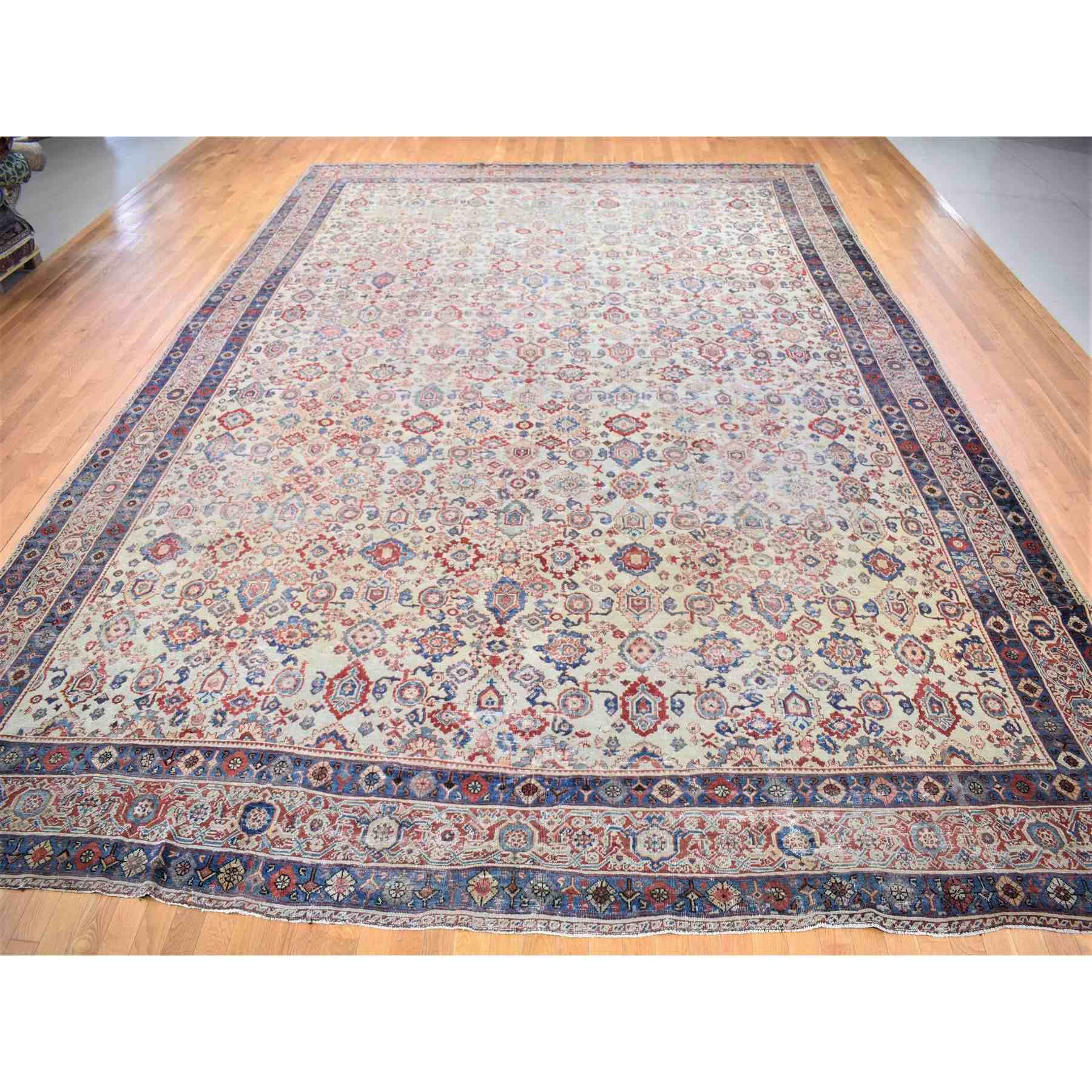 Antique-Hand-Knotted-Rug-400580