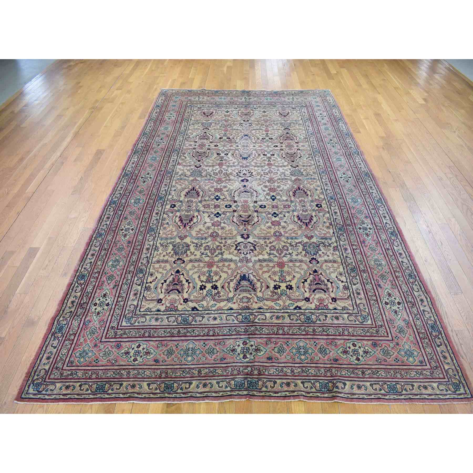 Antique-Hand-Knotted-Rug-400610