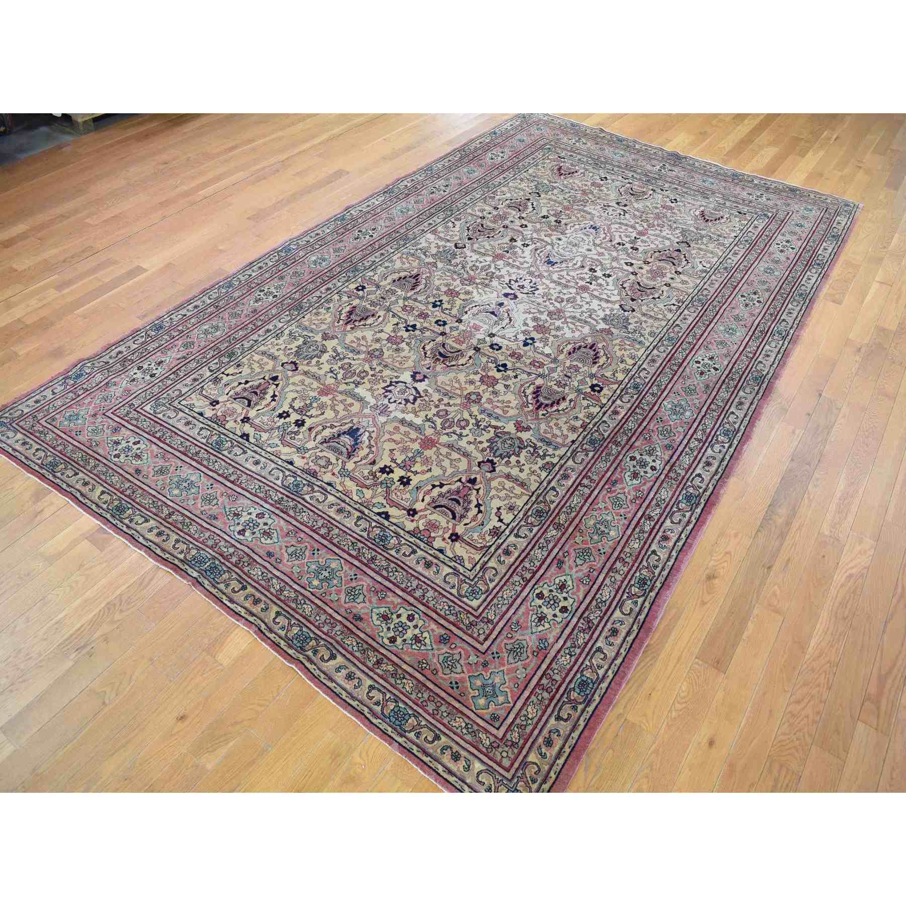 Antique-Hand-Knotted-Rug-400610