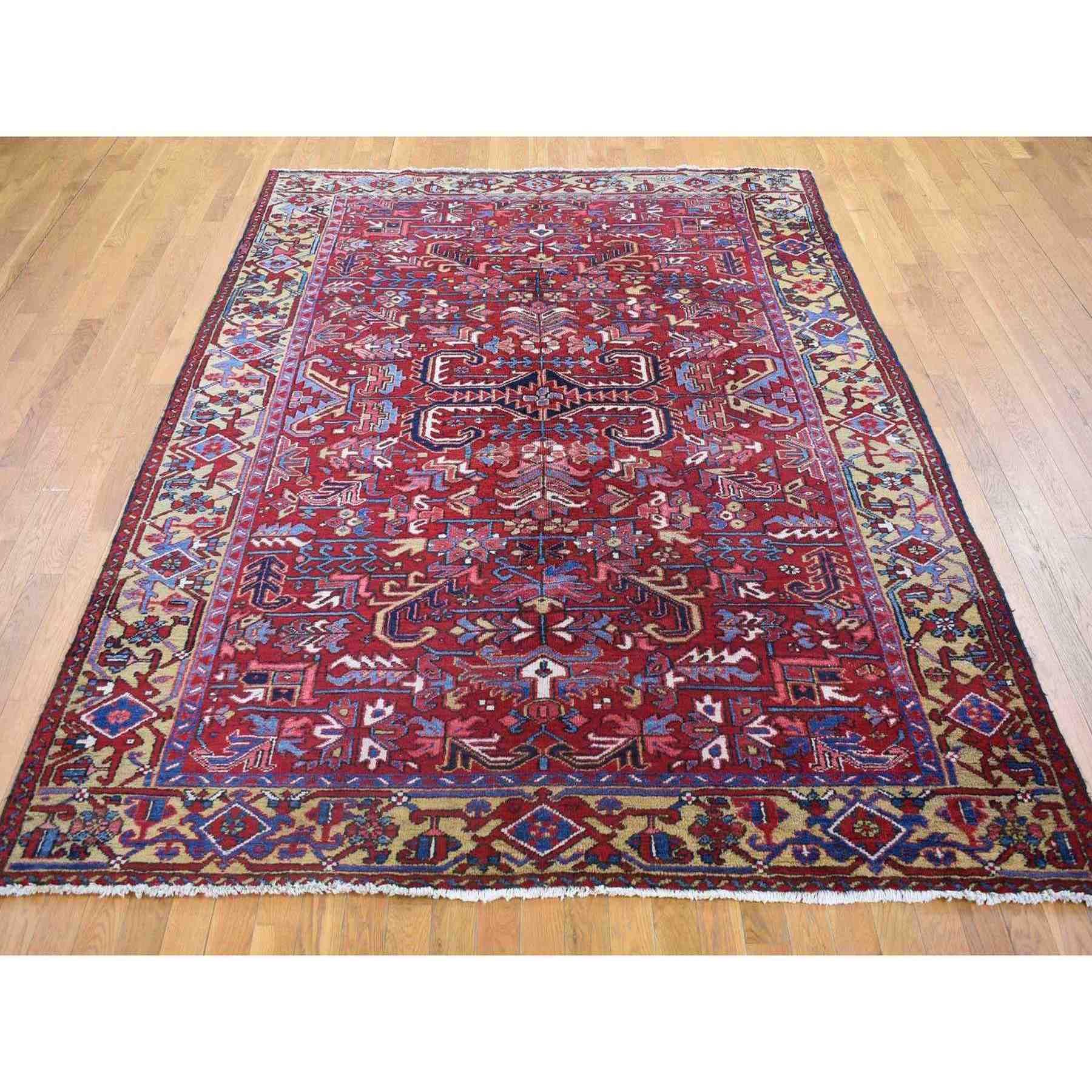 Heriz-Hand-Knotted-Rug-400345