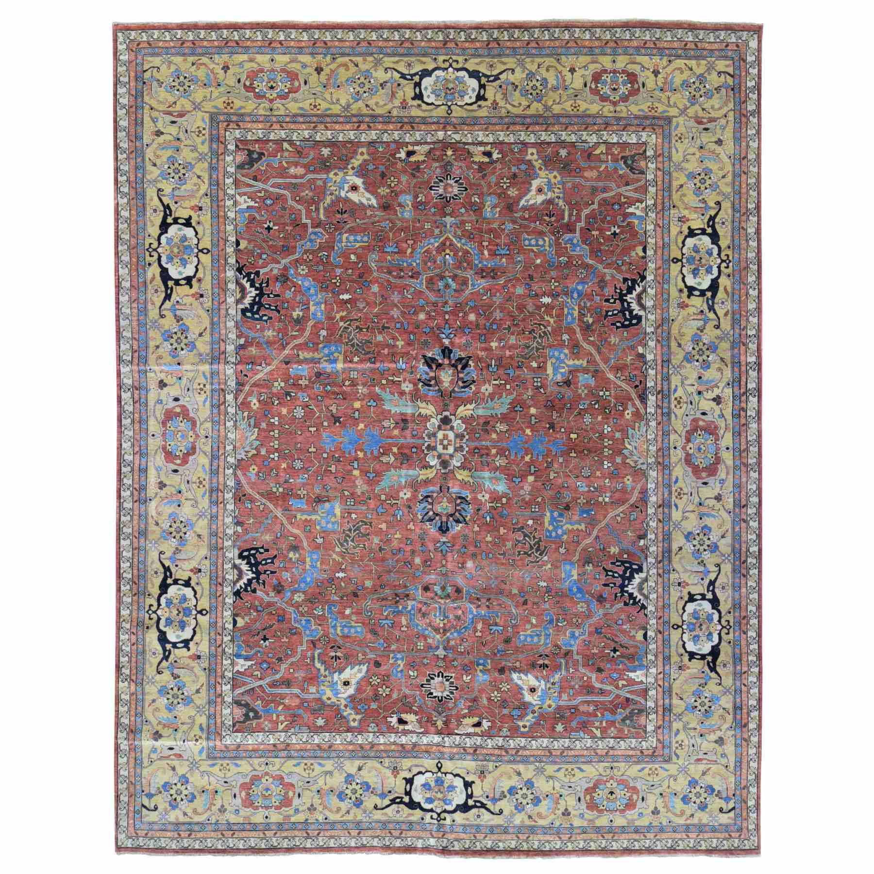 Heriz-Hand-Knotted-Rug-401115