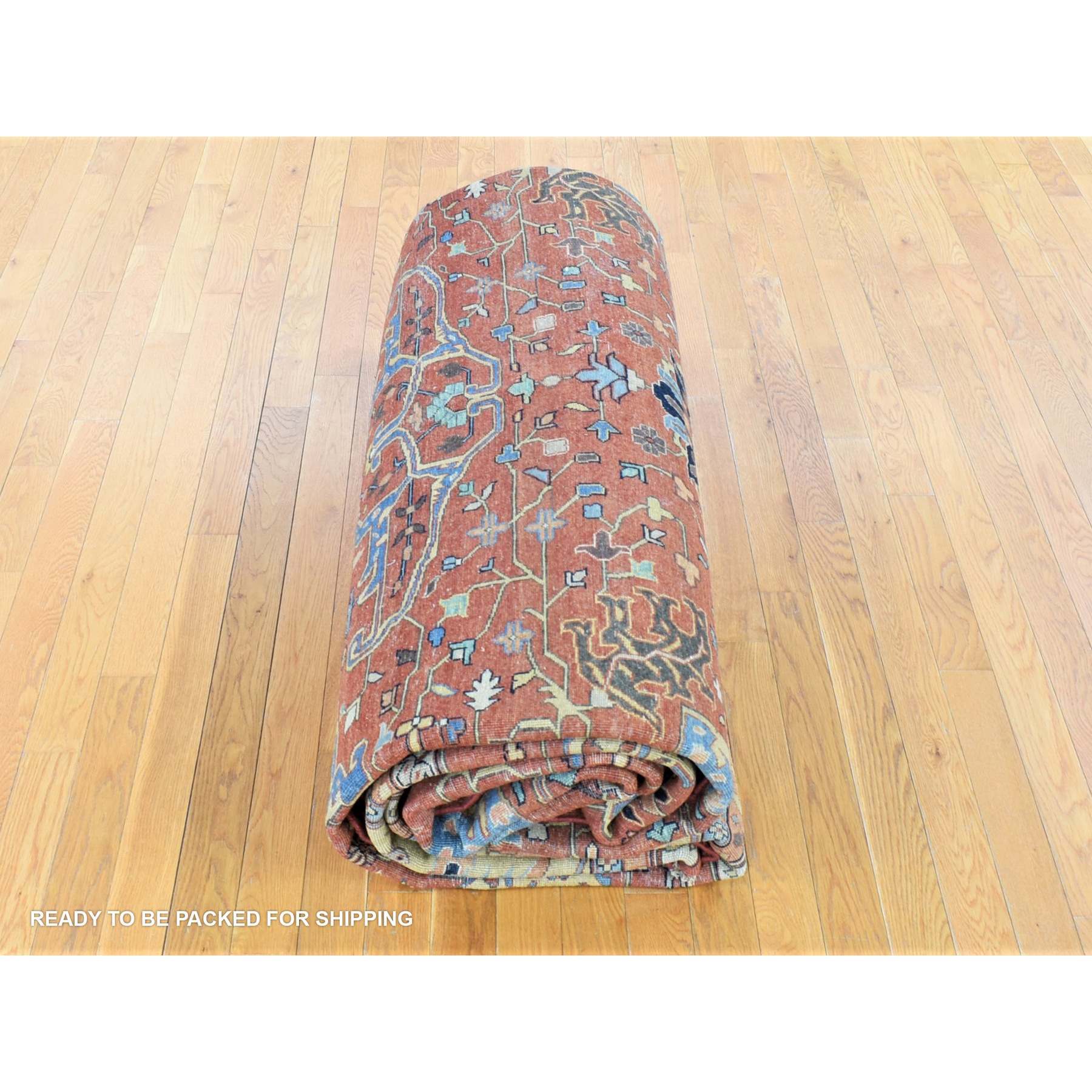 Heriz-Hand-Knotted-Rug-401115