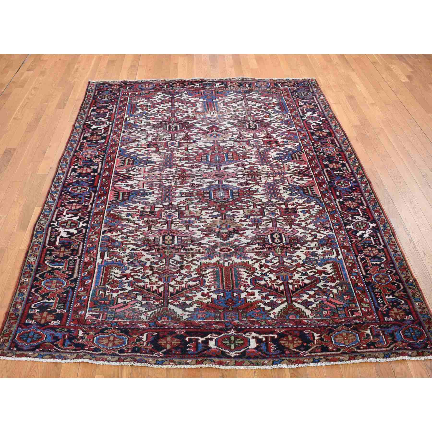 Heriz-Hand-Knotted-Rug-401325