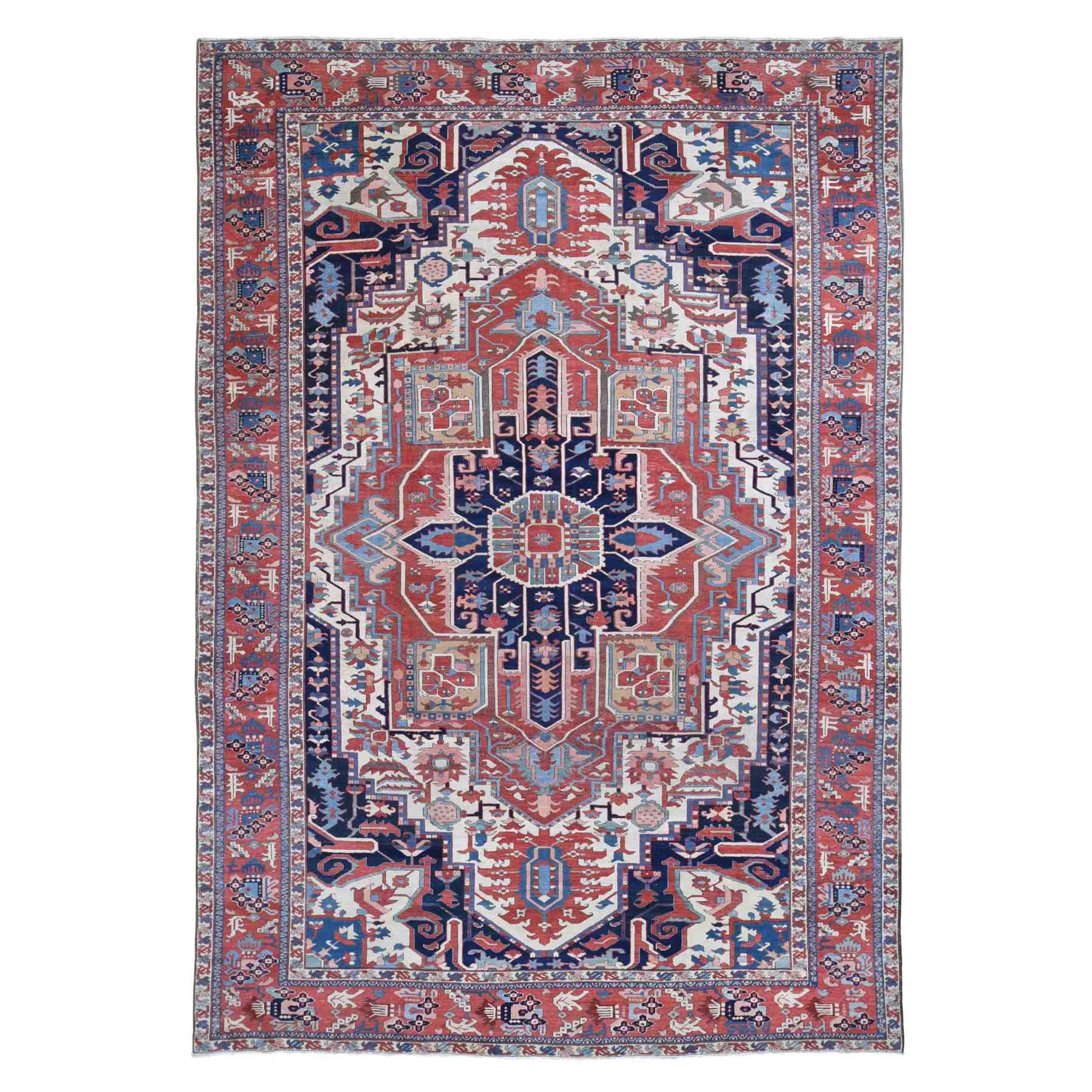 Heriz-Hand-Knotted-Rug-401525