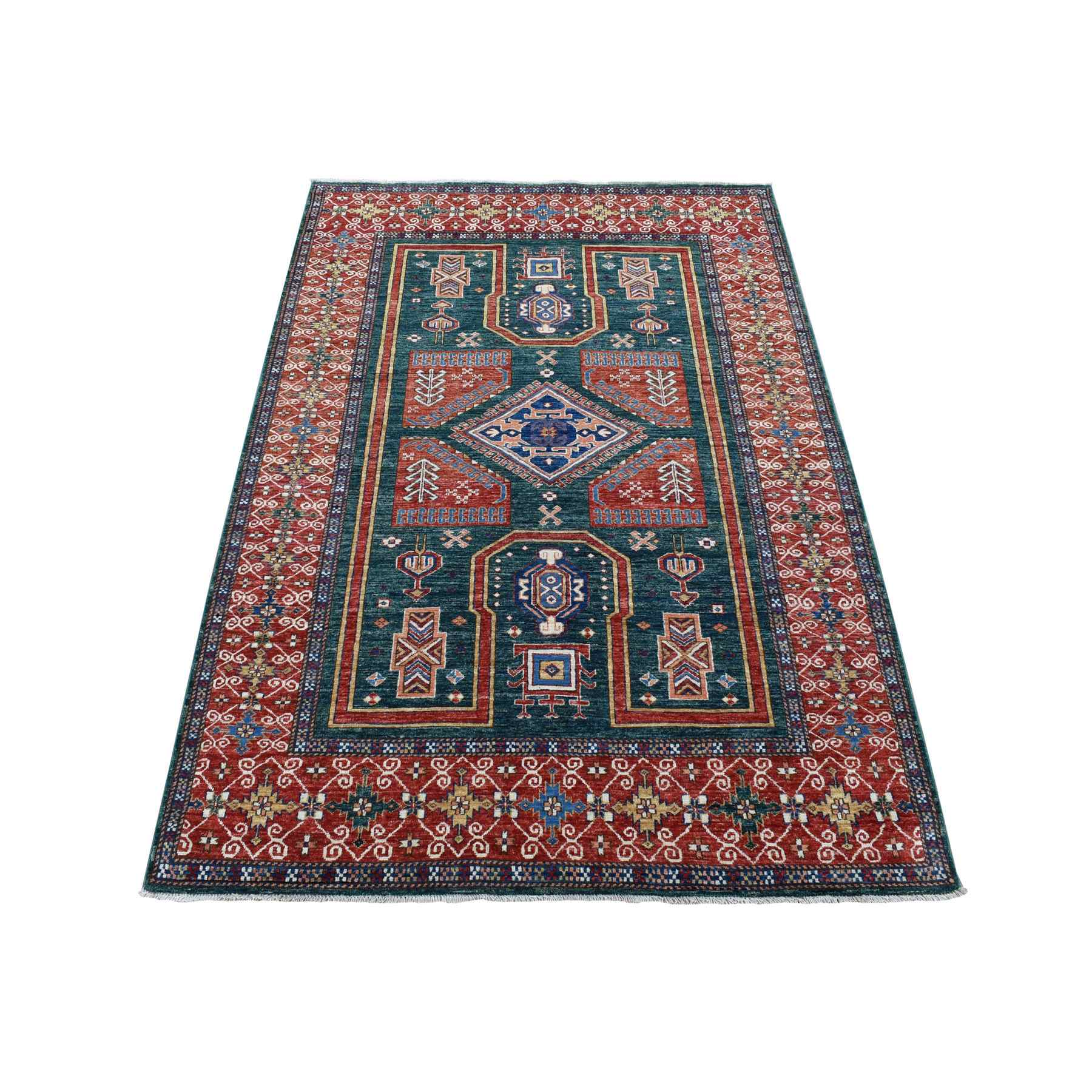 Kazak-Hand-Knotted-Rug-401595