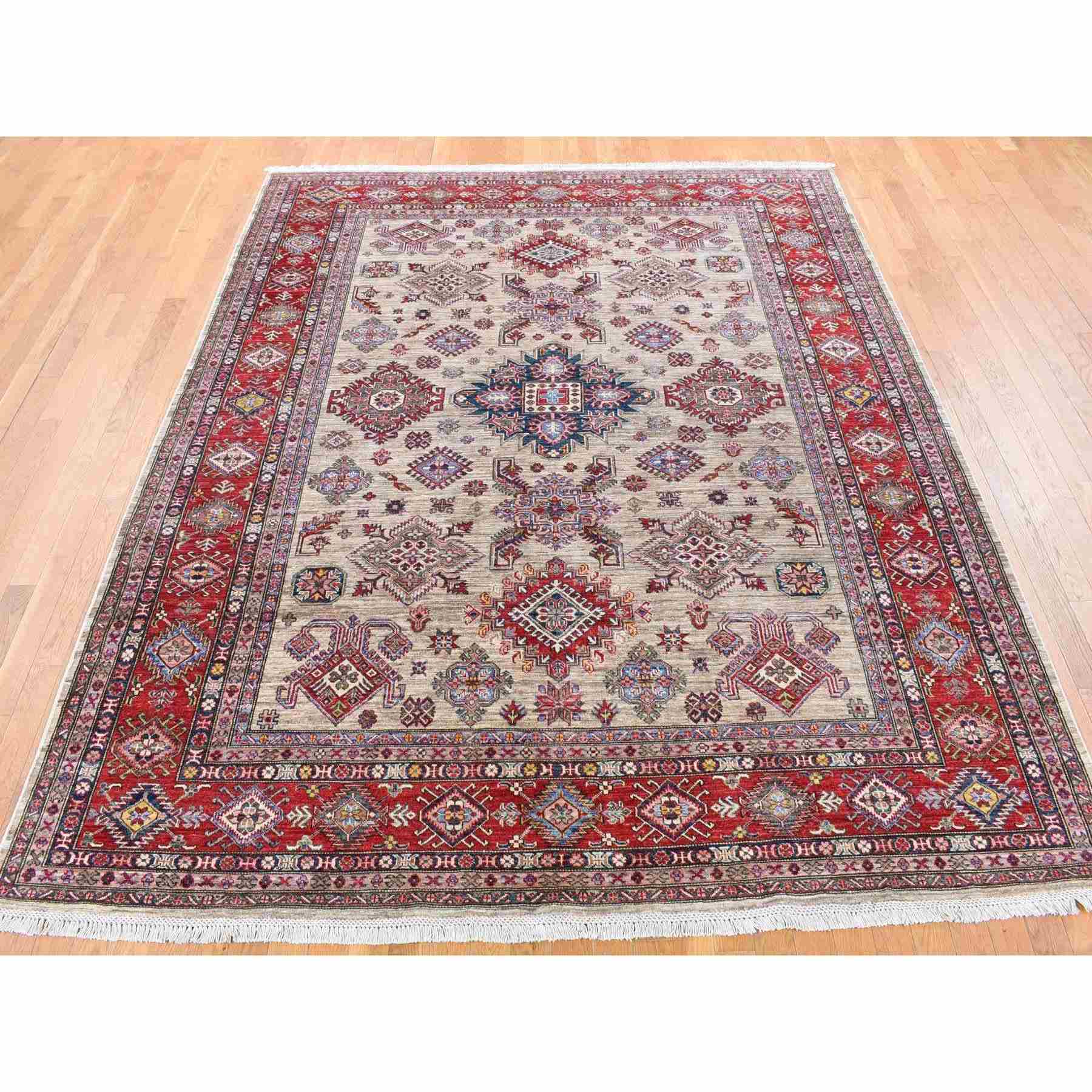 Kazak-Hand-Knotted-Rug-401615