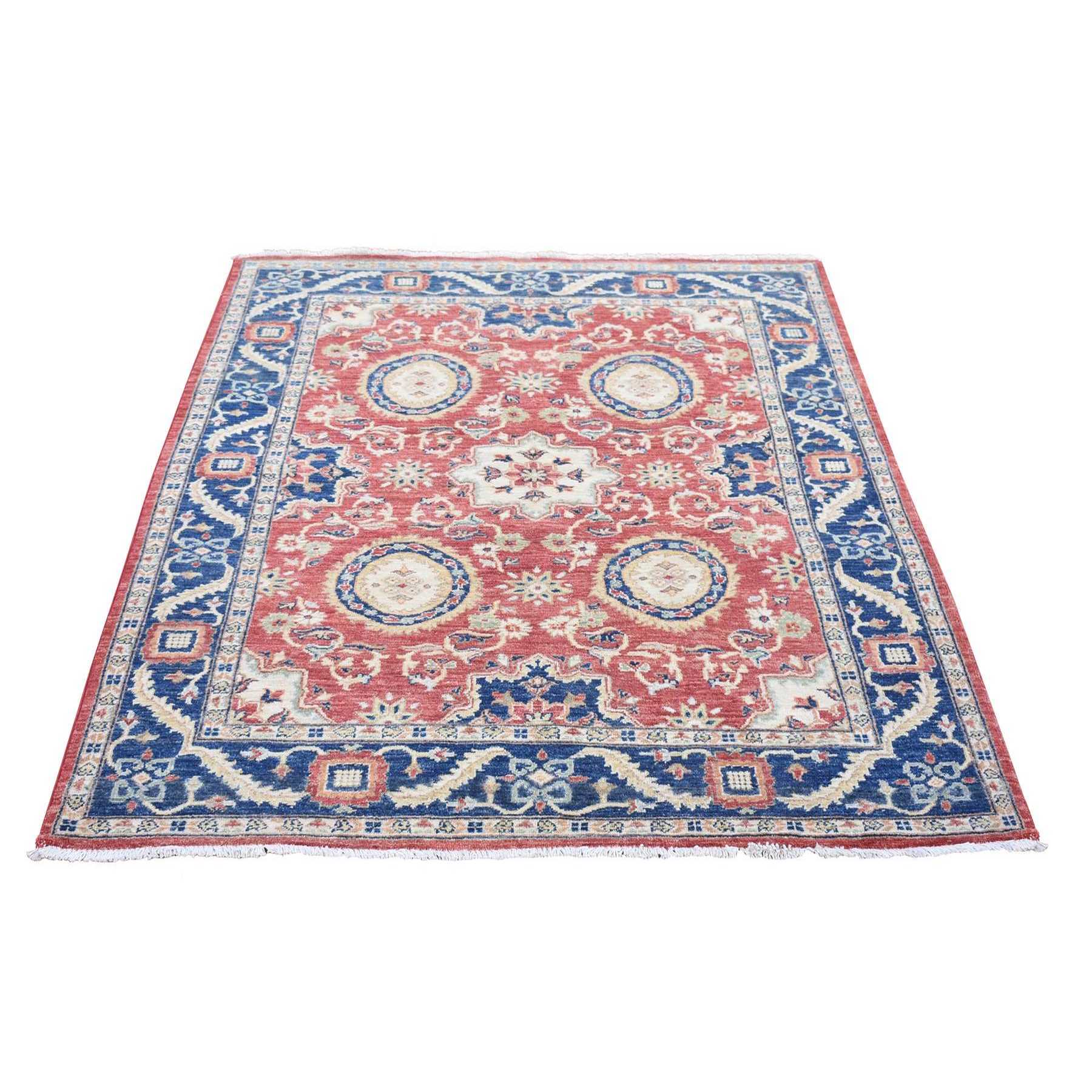 Oushak-And-Peshawar-Hand-Knotted-Rug-400390