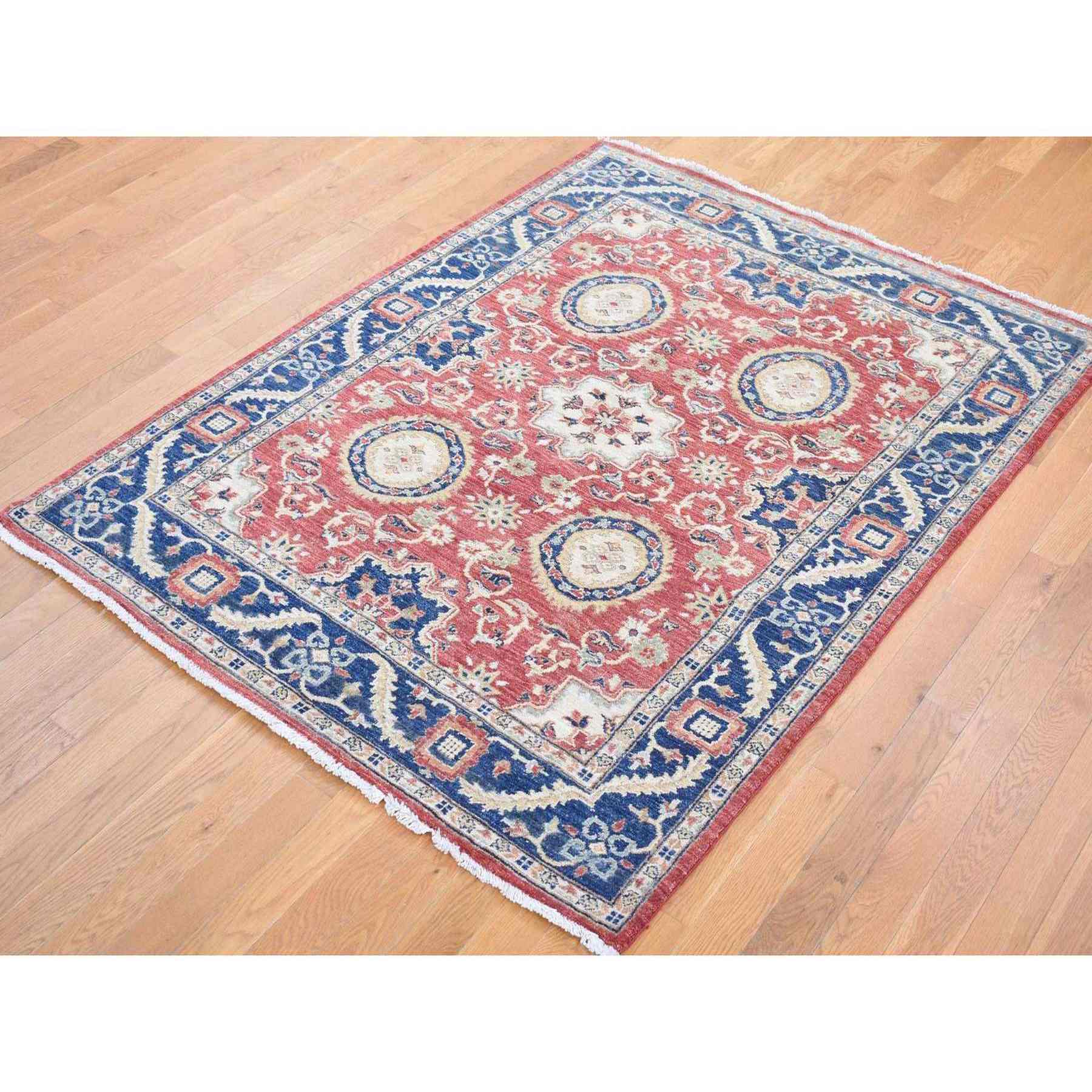 Oushak-And-Peshawar-Hand-Knotted-Rug-400390