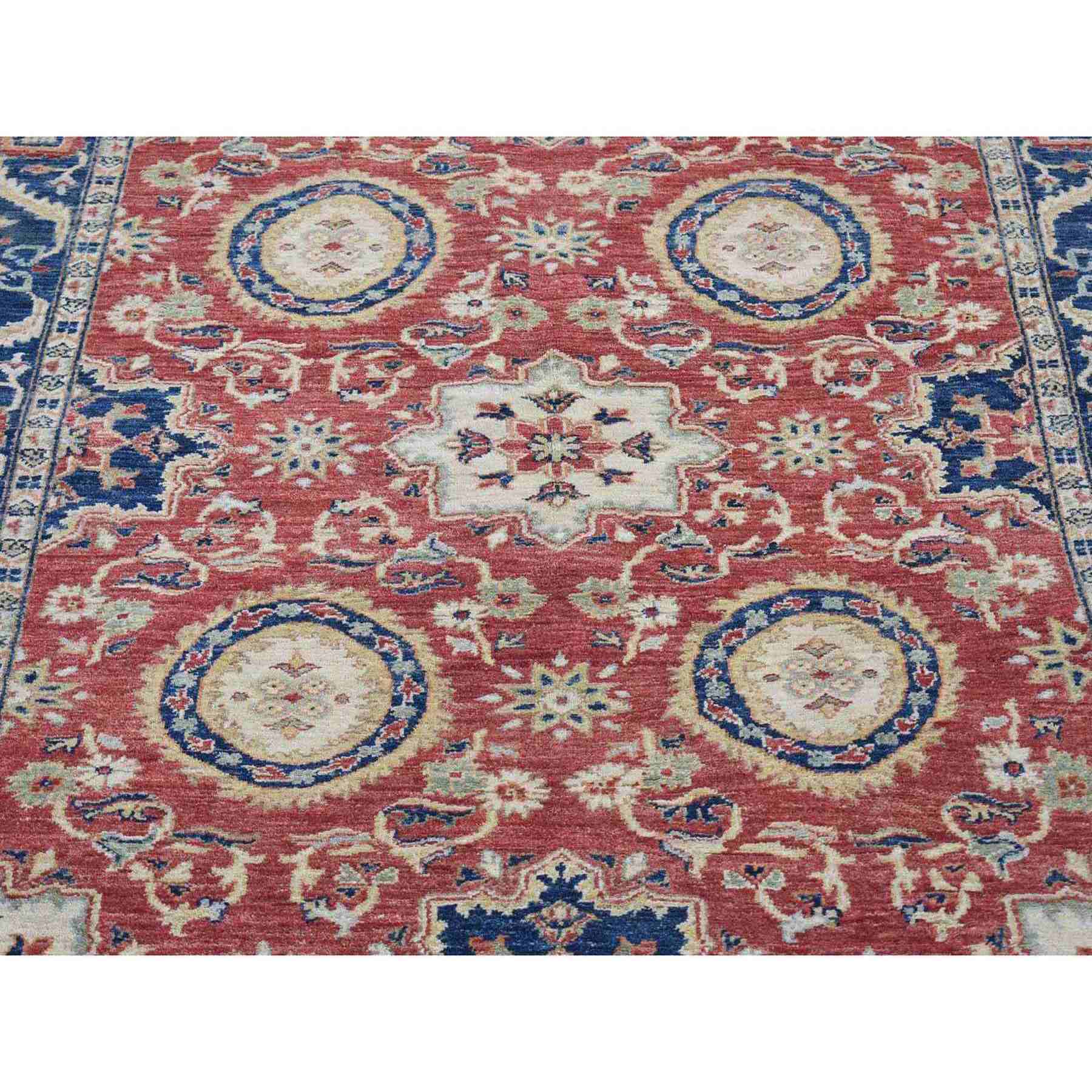 Oushak-And-Peshawar-Hand-Knotted-Rug-400390