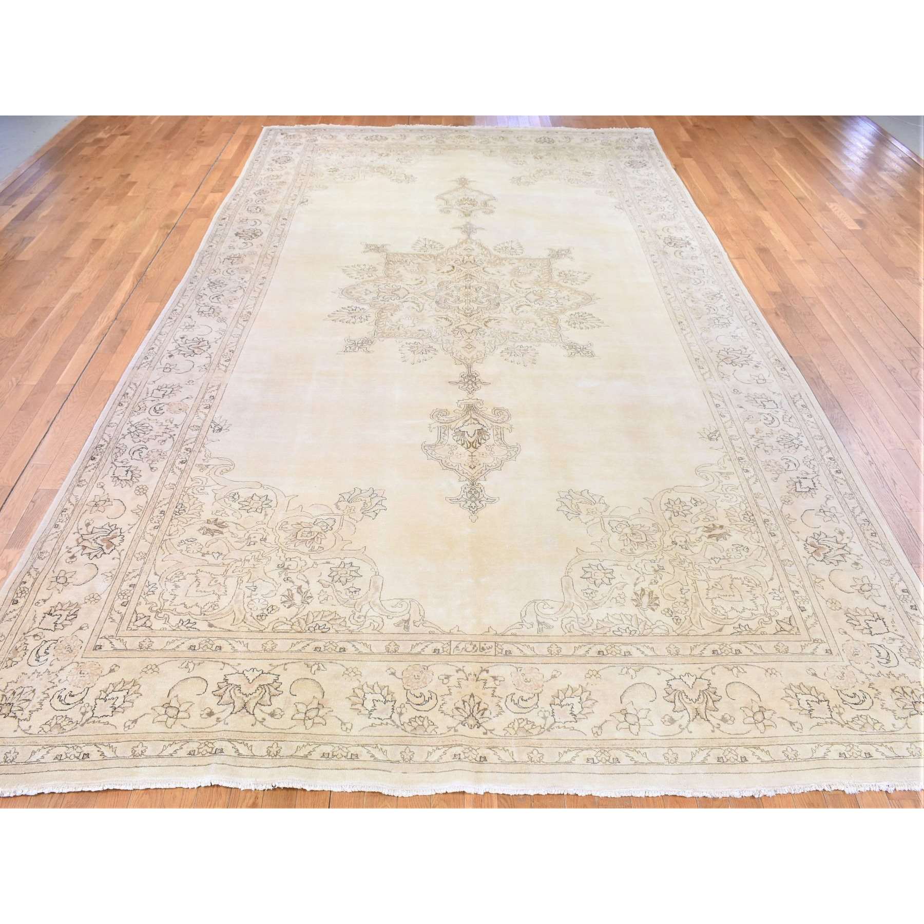 Overdyed-Vintage-Hand-Knotted-Rug-401120