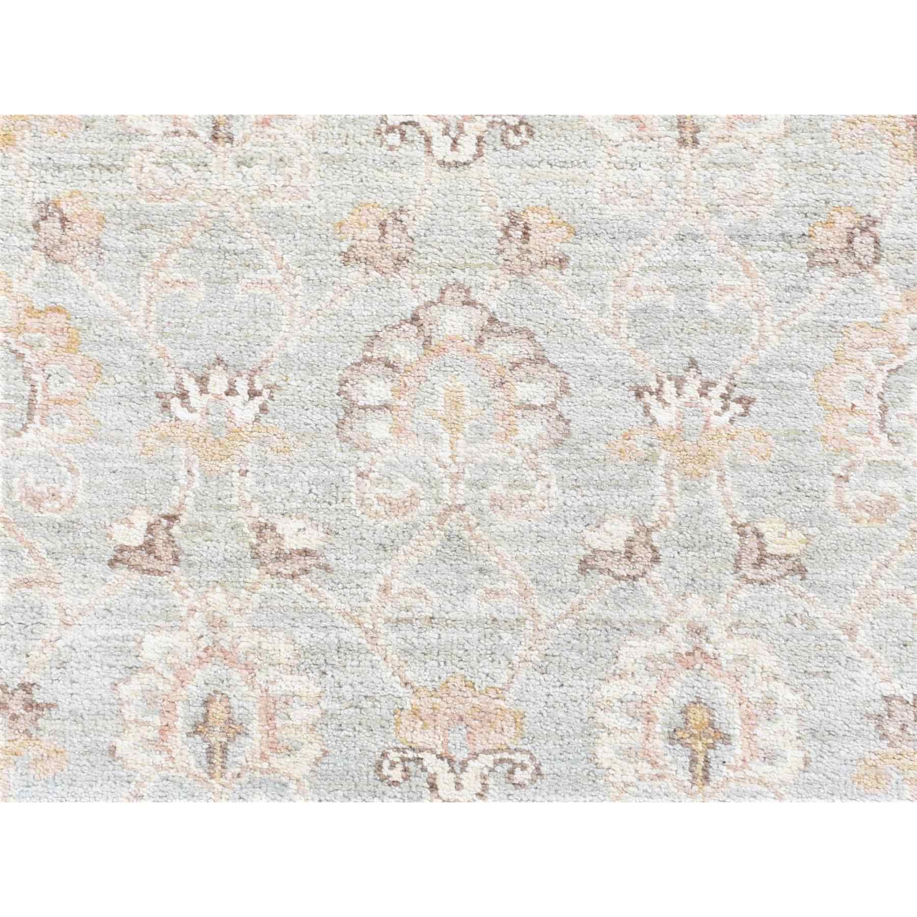 Oushak-And-Peshawar-Hand-Knotted-Rug-401270