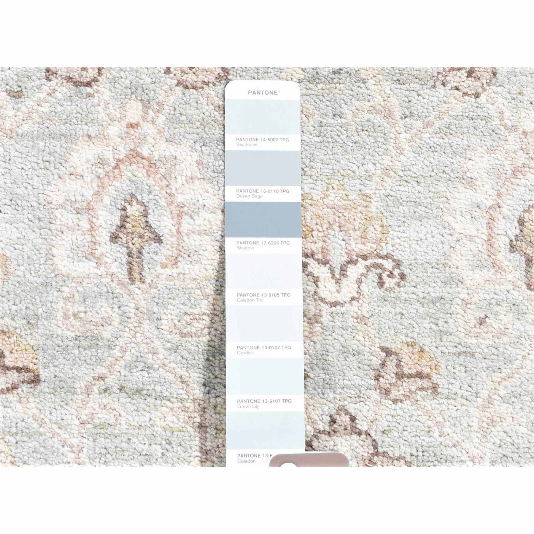 Oushak-And-Peshawar-Hand-Knotted-Rug-401270