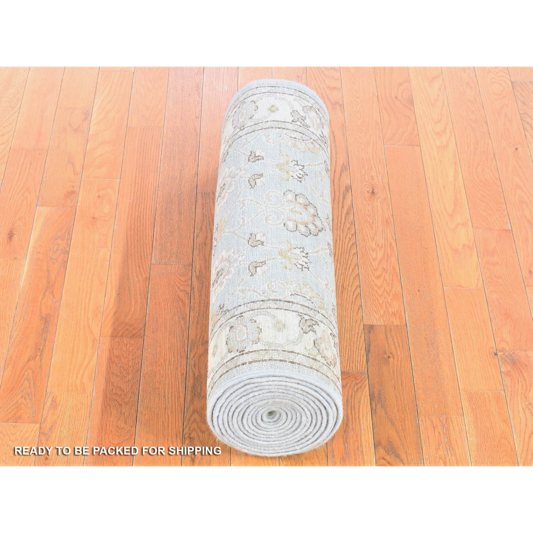 Oushak-And-Peshawar-Hand-Knotted-Rug-401270