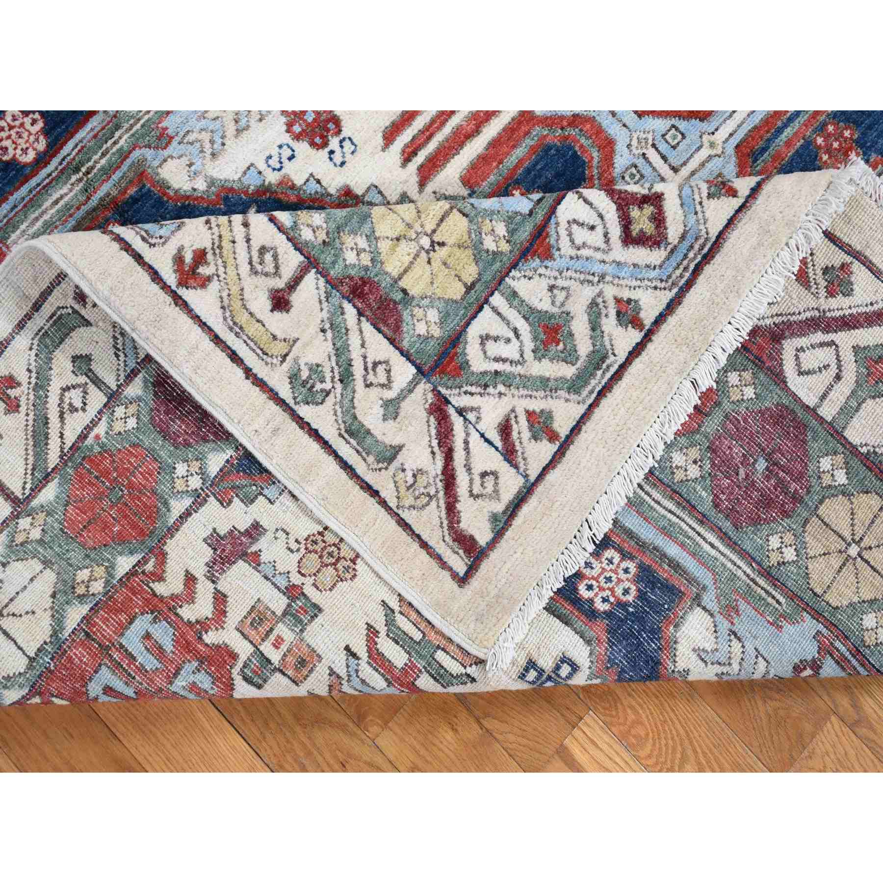 Oushak-And-Peshawar-Hand-Knotted-Rug-401360