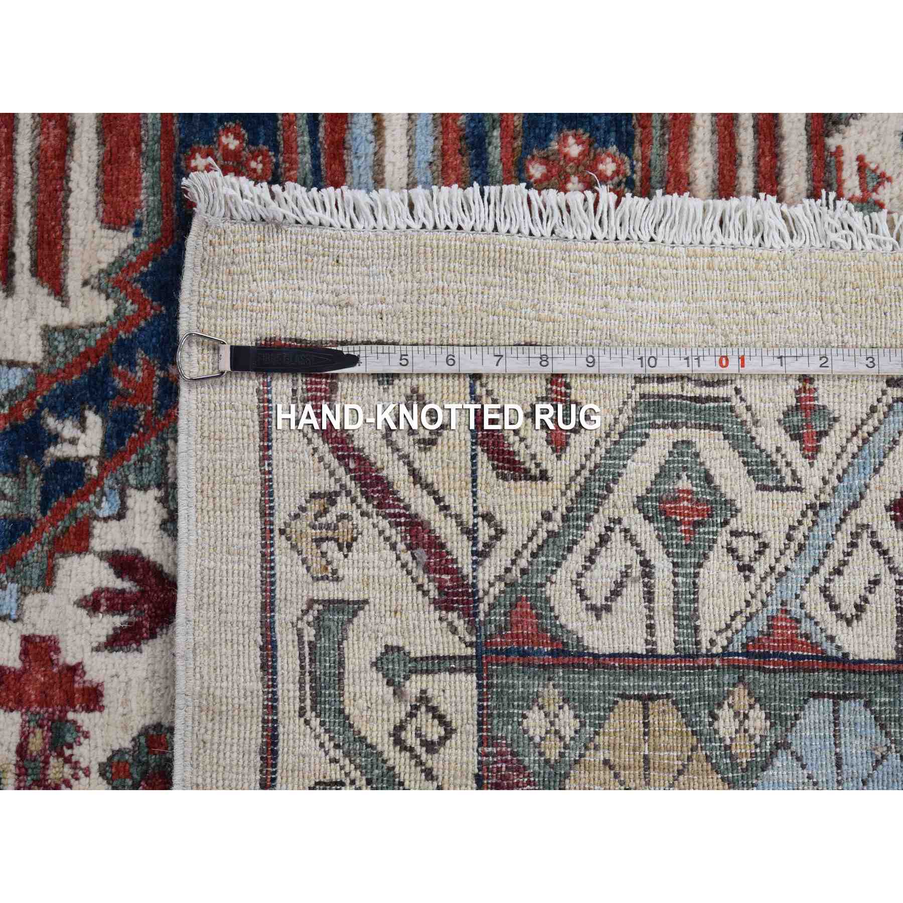 Oushak-And-Peshawar-Hand-Knotted-Rug-401360