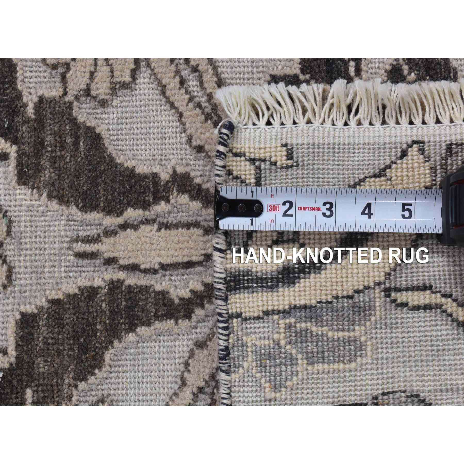 Oushak-And-Peshawar-Hand-Knotted-Rug-401885