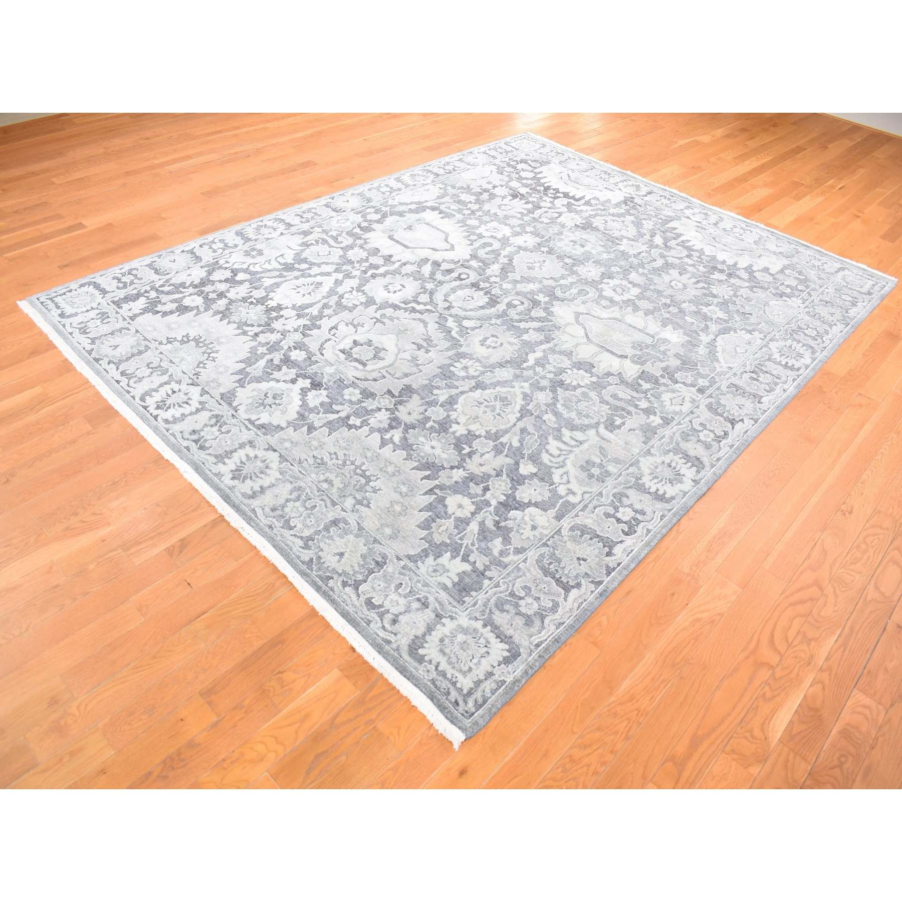 Oushak-And-Peshawar-Hand-Knotted-Rug-401960