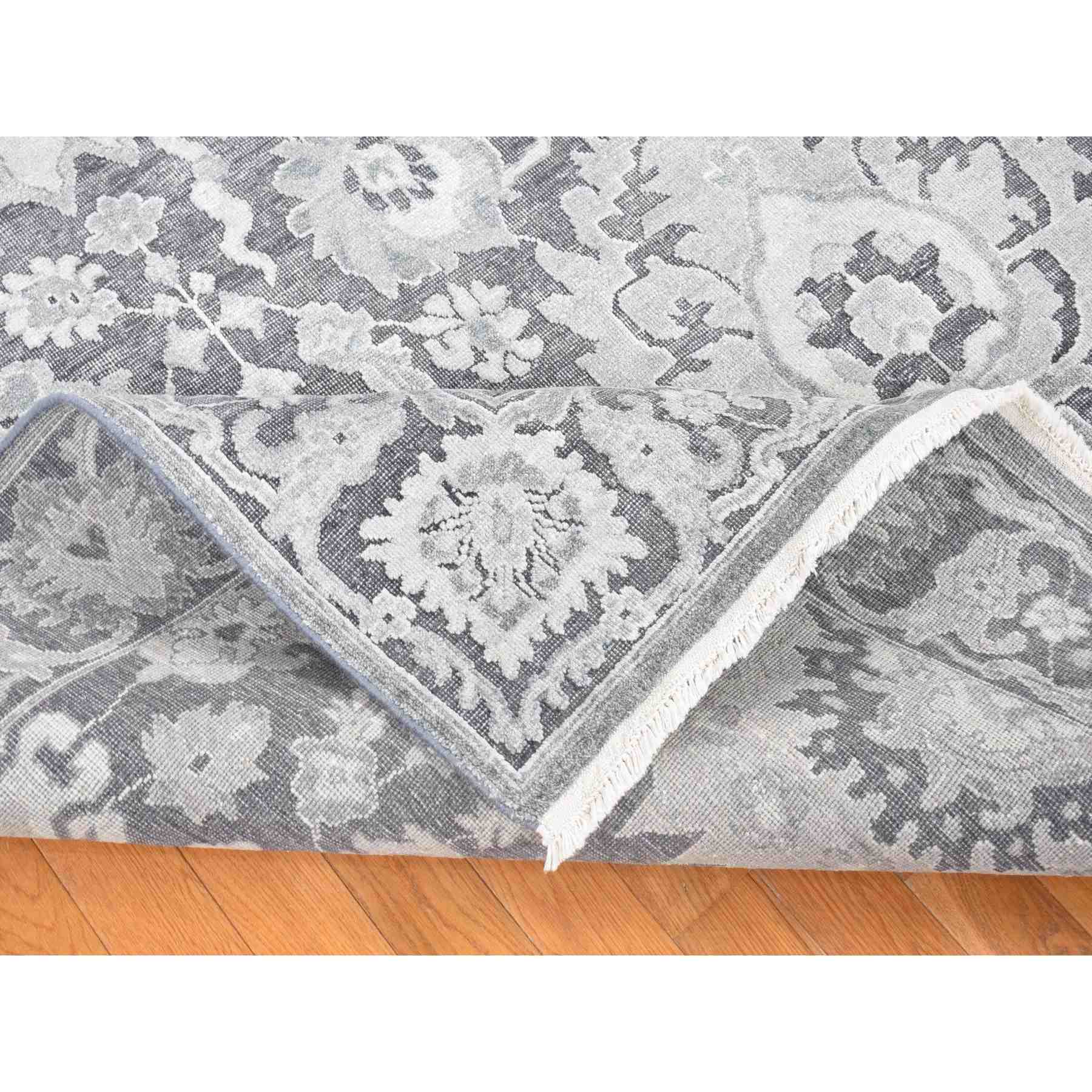 Oushak-And-Peshawar-Hand-Knotted-Rug-401960