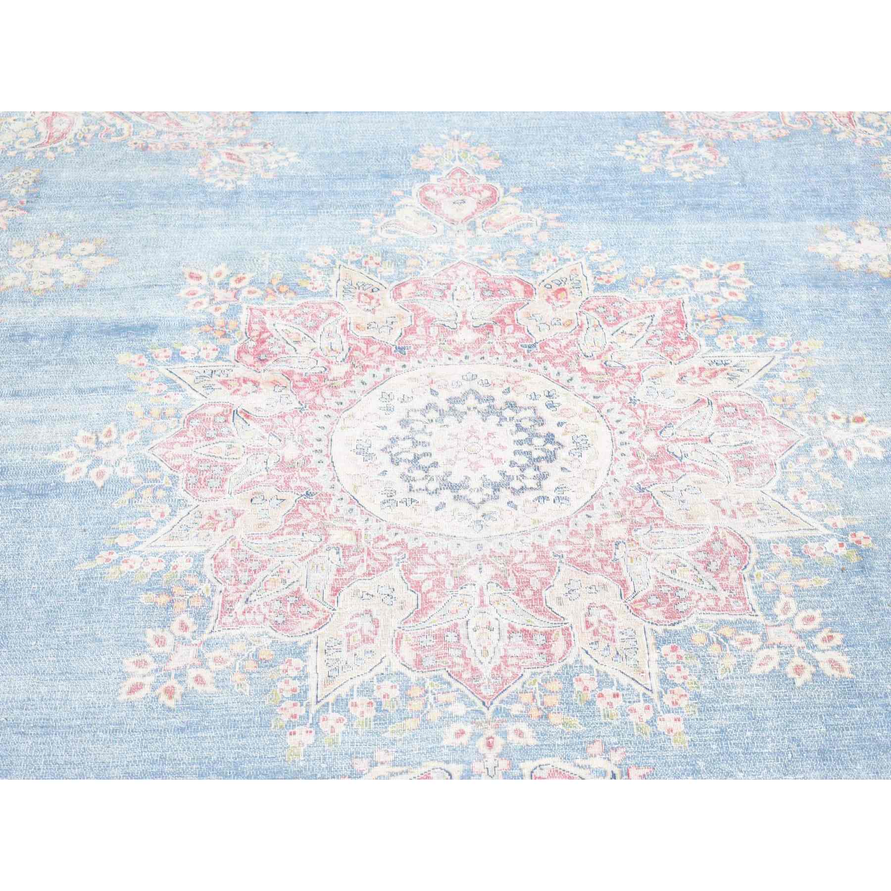 Overdyed-Vintage-Hand-Knotted-Rug-400695
