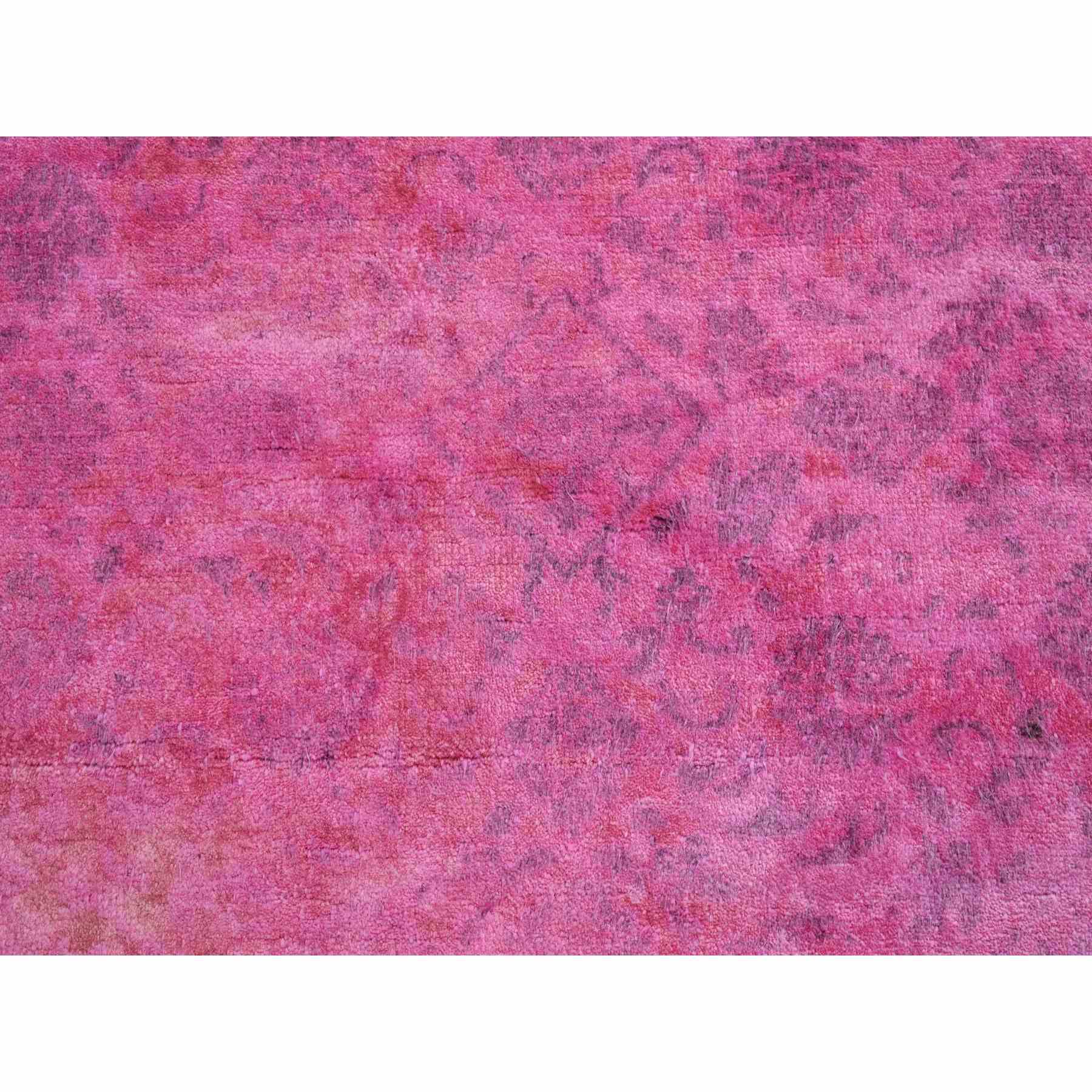 Overdyed-Vintage-Hand-Knotted-Rug-401365