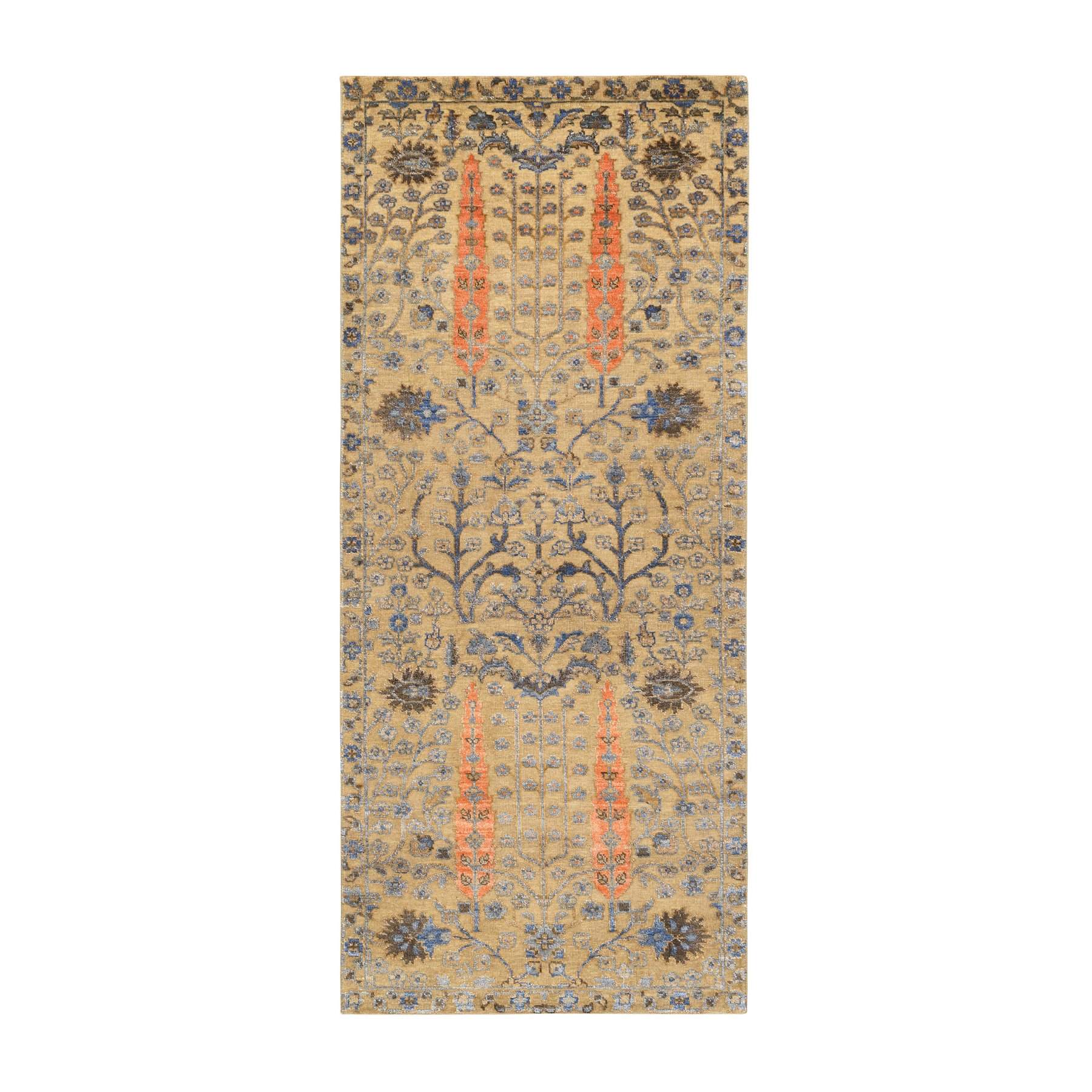 Transitional-Hand-Knotted-Rug-400120