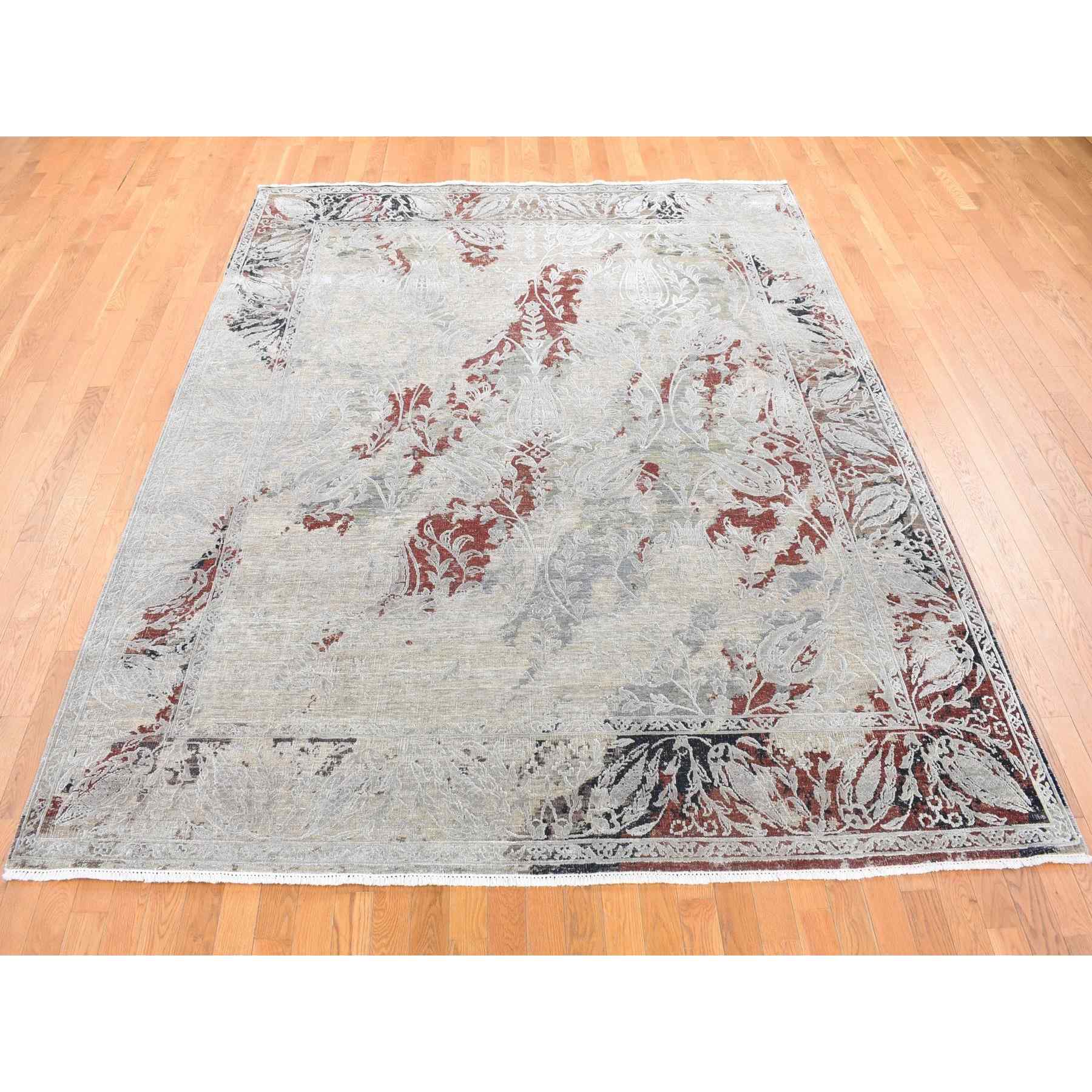 Transitional-Hand-Knotted-Rug-401970