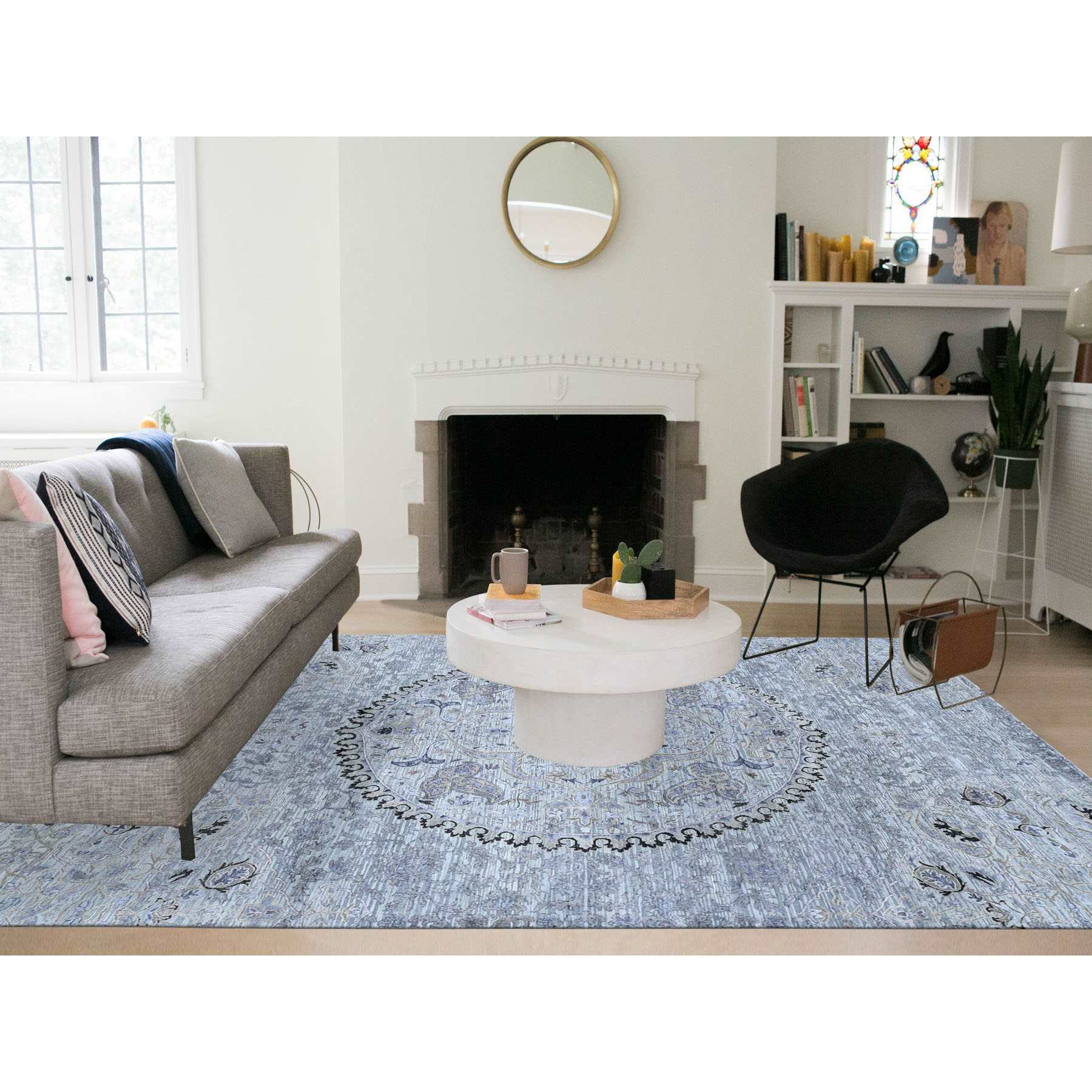 Transitional-Hand-Knotted-Rug-402255
