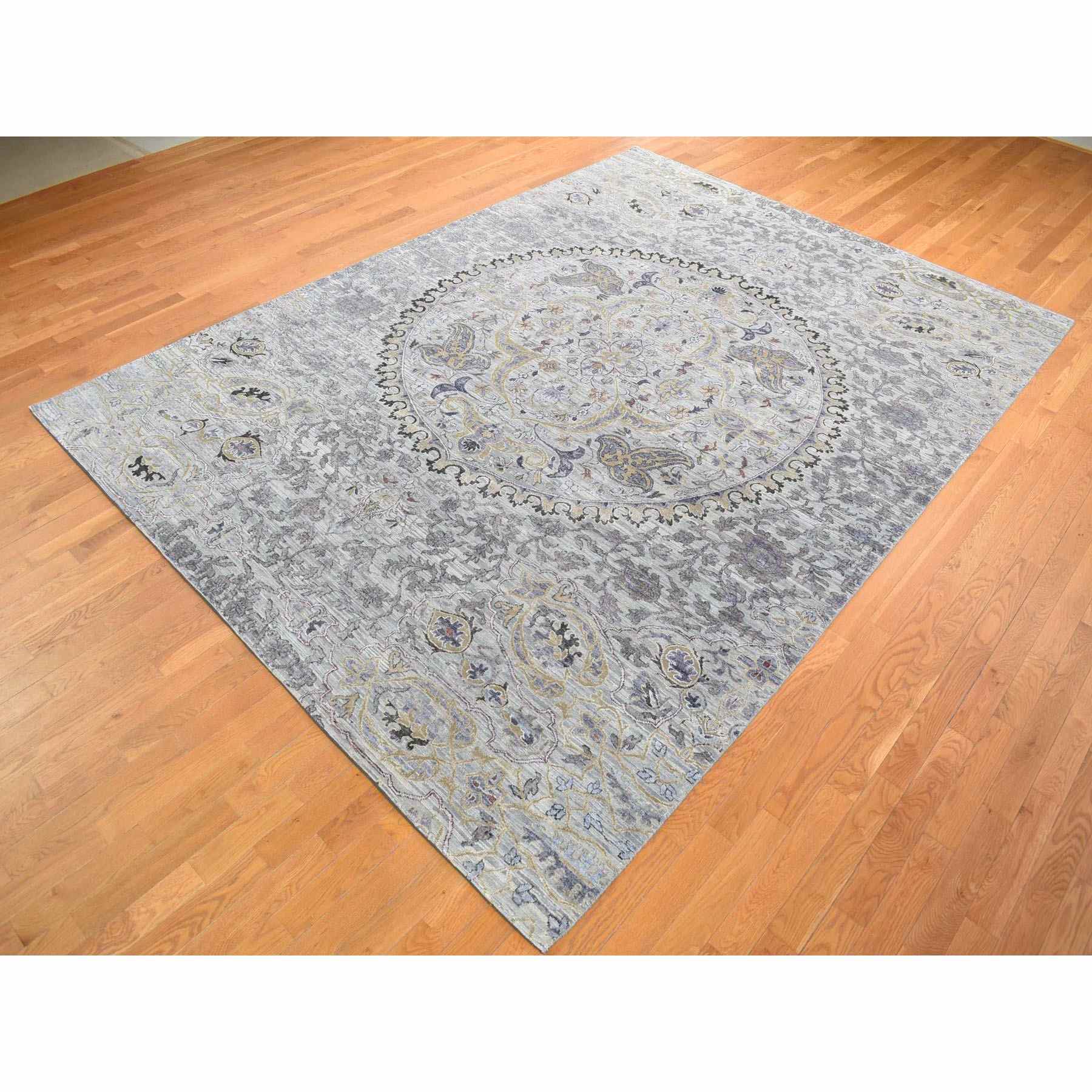 Transitional-Hand-Knotted-Rug-402255