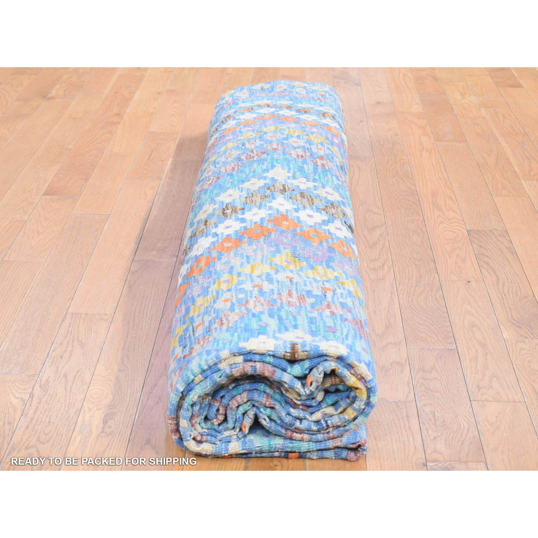 Tribal-Geometric-Hand-Knotted-Rug-400430