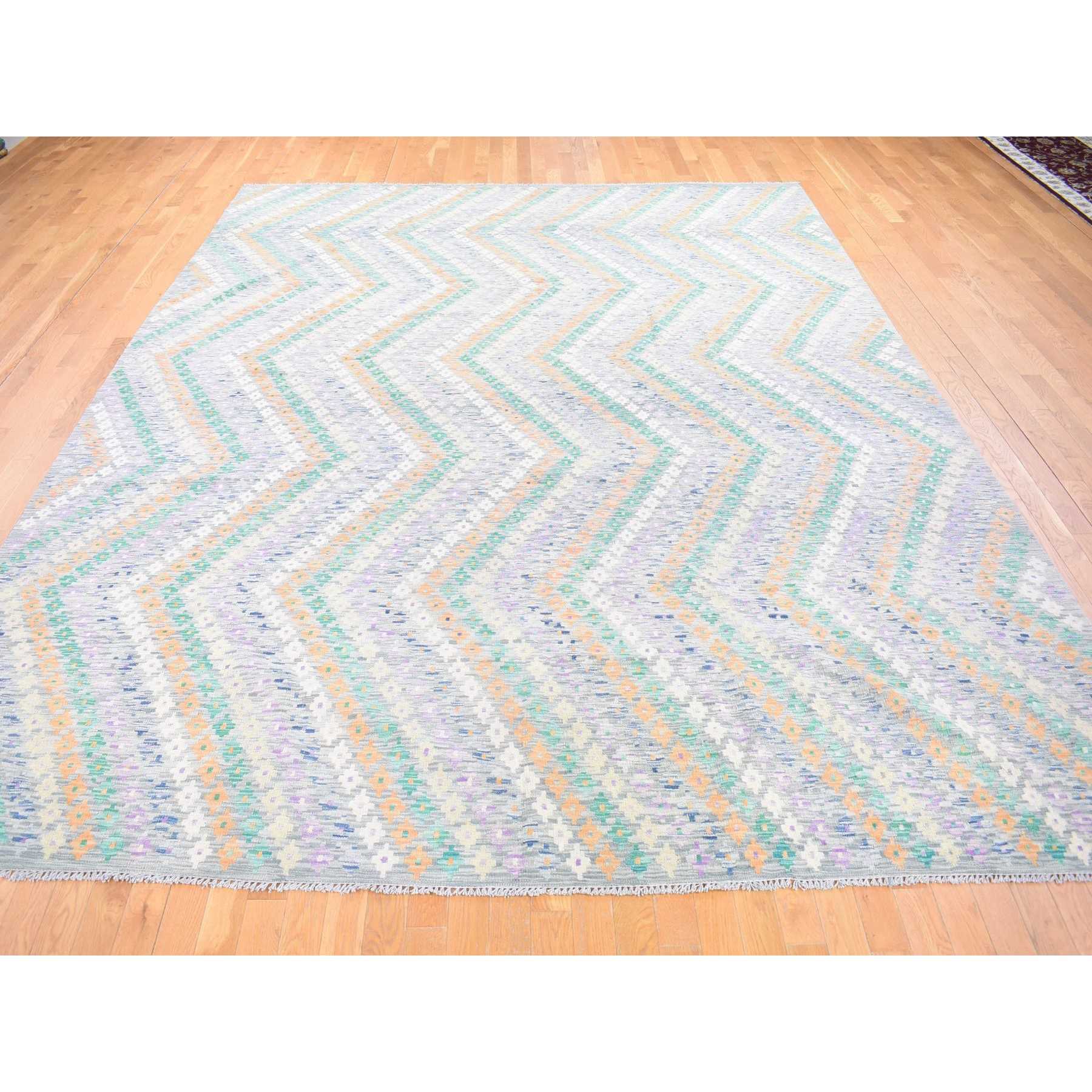 Tribal-Geometric-Hand-Knotted-Rug-400435