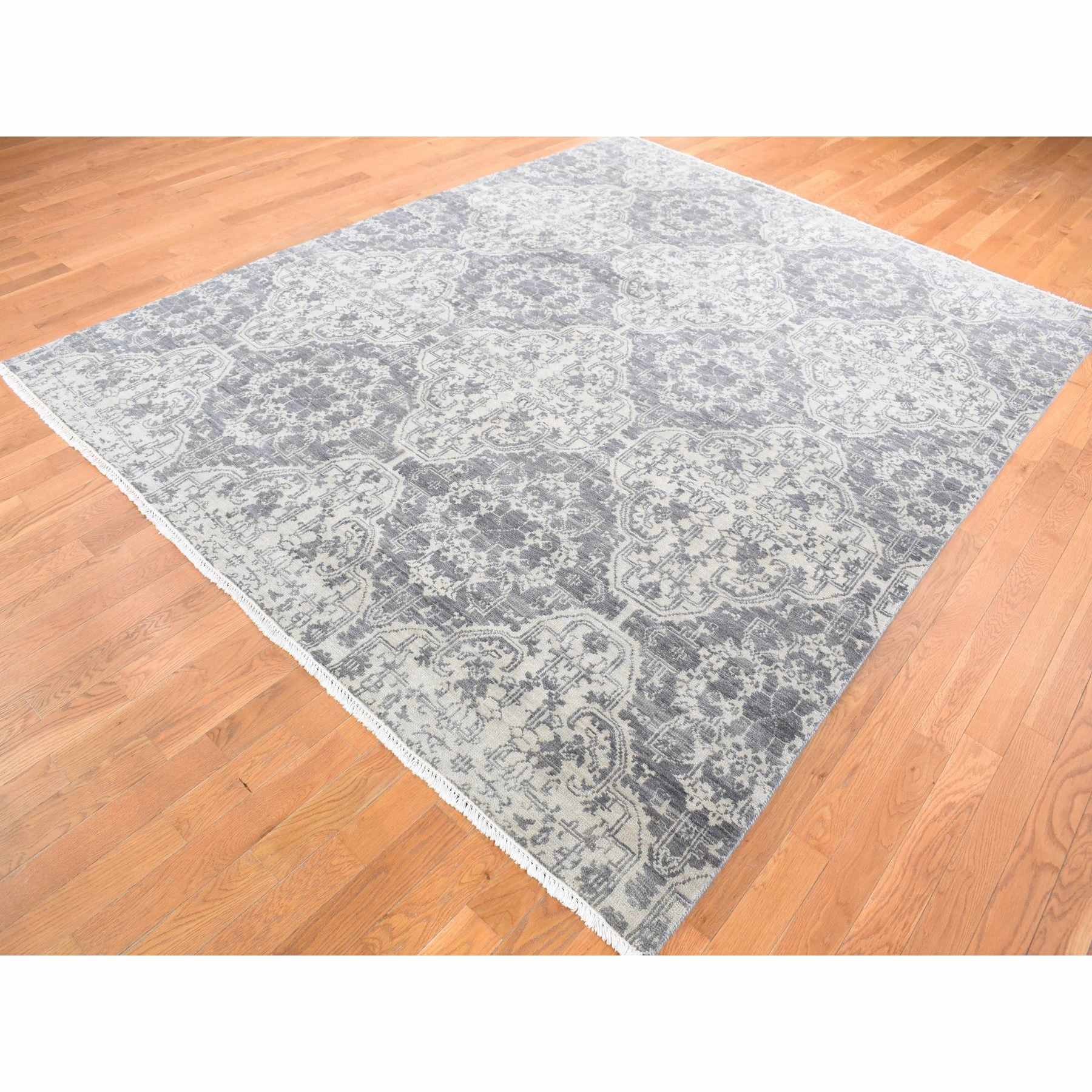 Tribal-Geometric-Hand-Knotted-Rug-401910