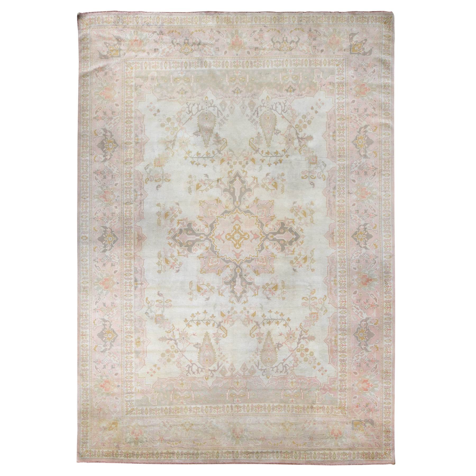Antique-Hand-Knotted-Rug-403500
